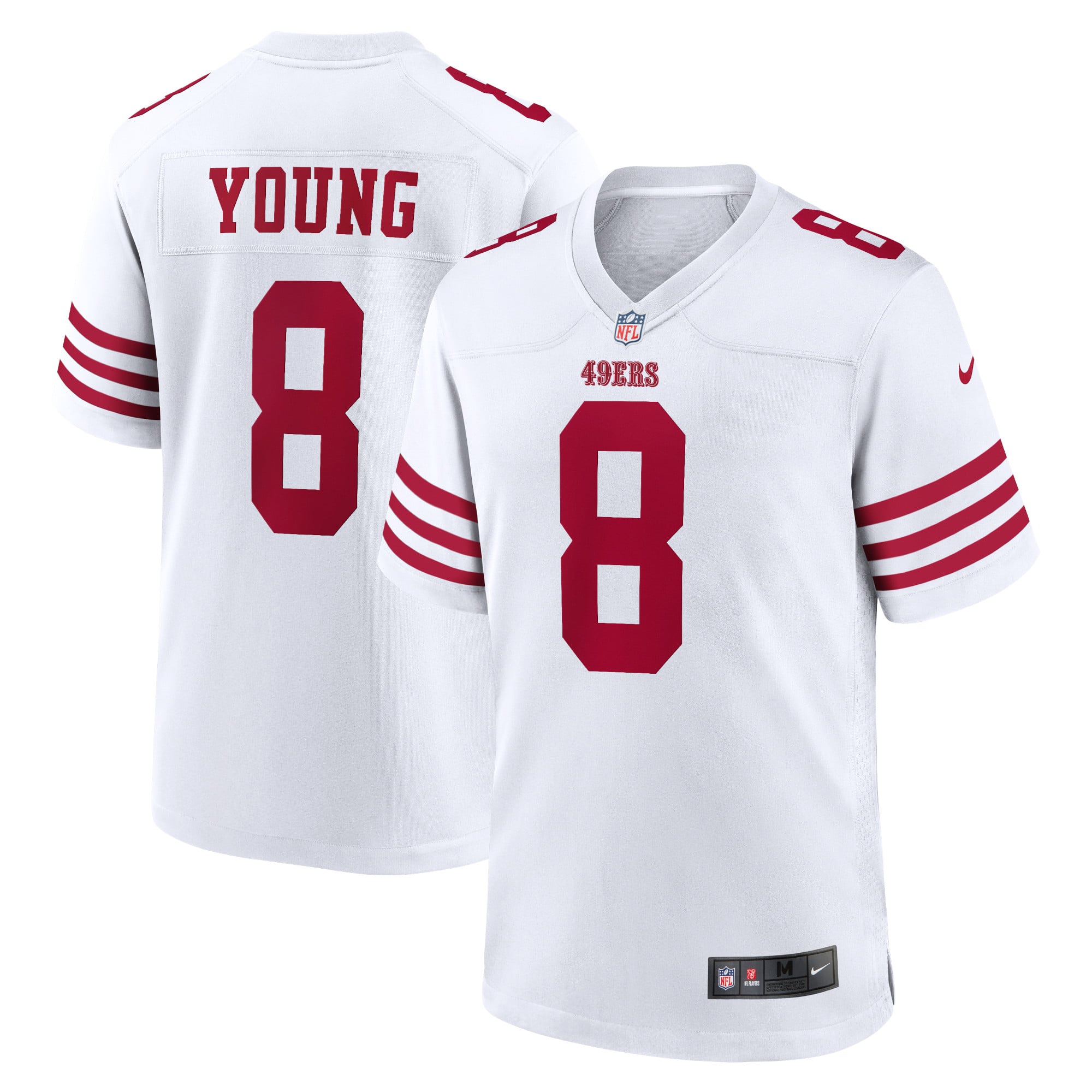Steve Young San Francisco 49ers Retired Player Game Jersey - White - Image 2