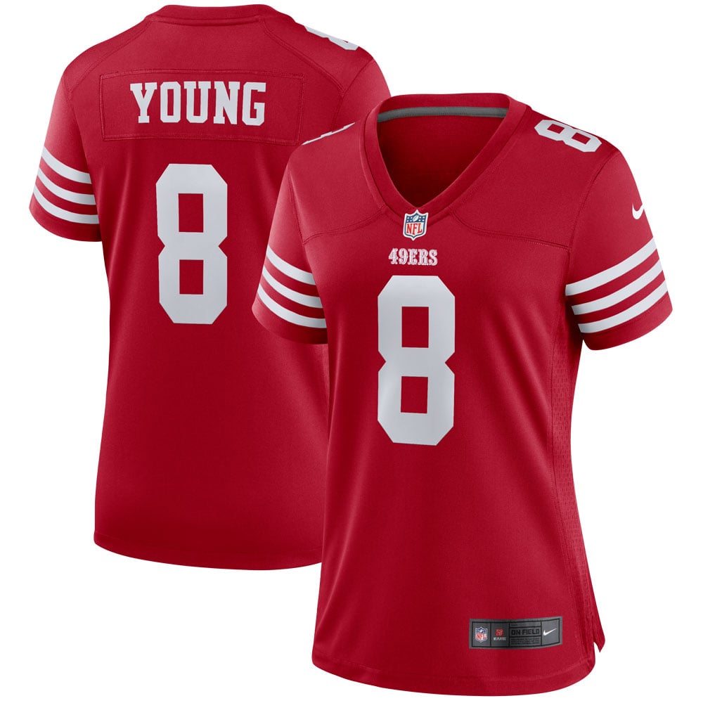 Steve Young San Francisco 49ers Women's Retired Player Game Jersey - Scarlet