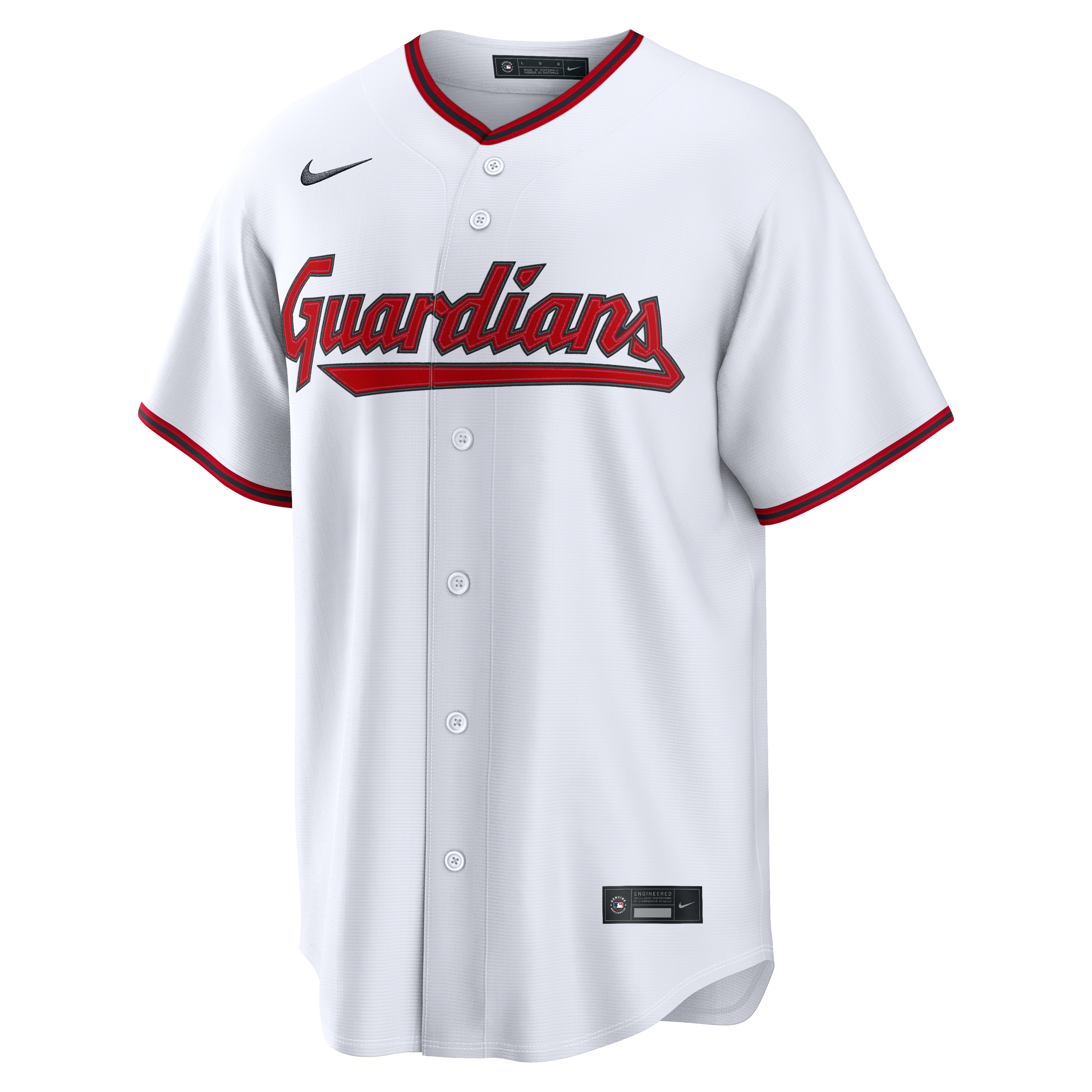 Steven Kwan Cleveland Guardians Home Jersey - White - Image 3