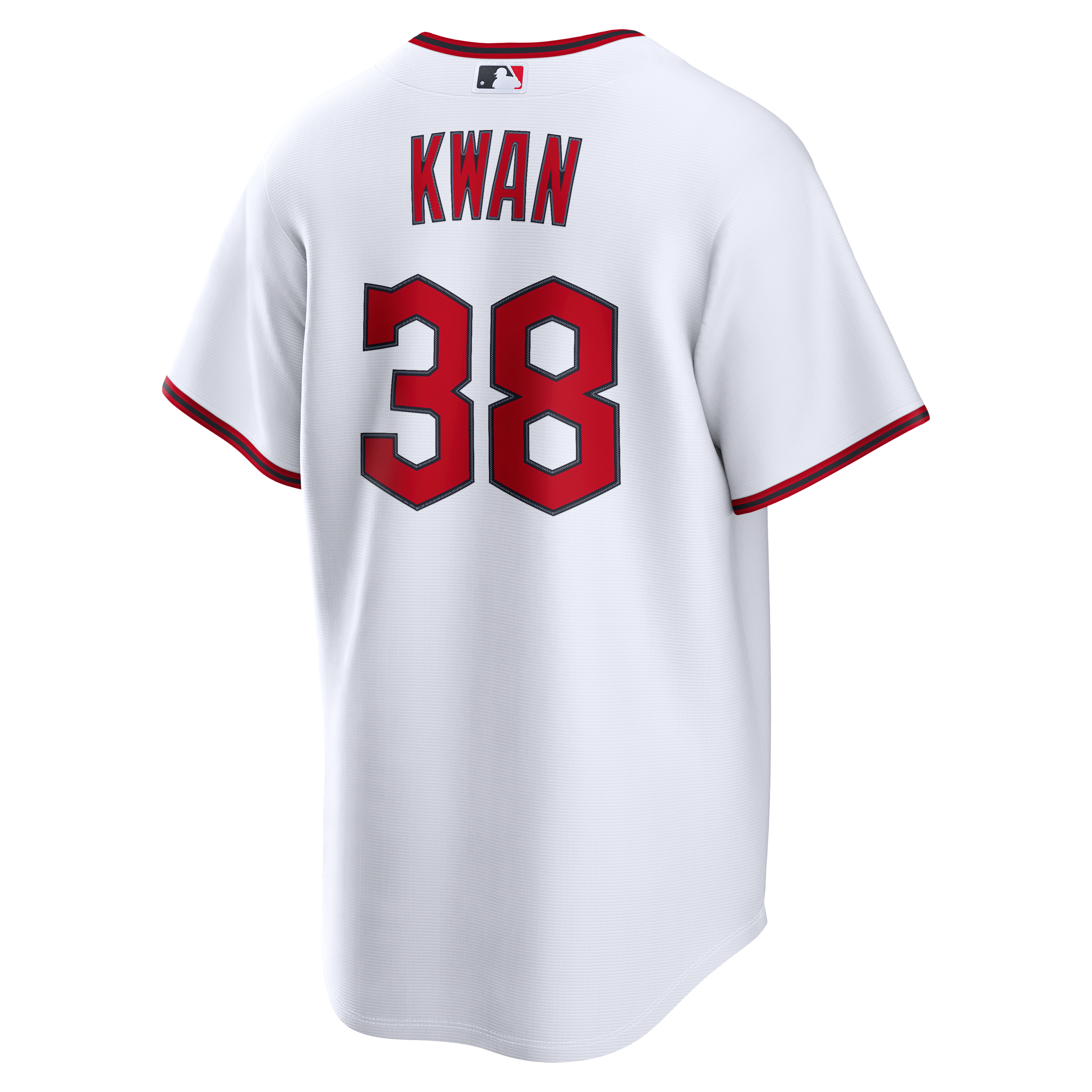 Steven Kwan Cleveland Guardians Home Jersey - White - Image 4