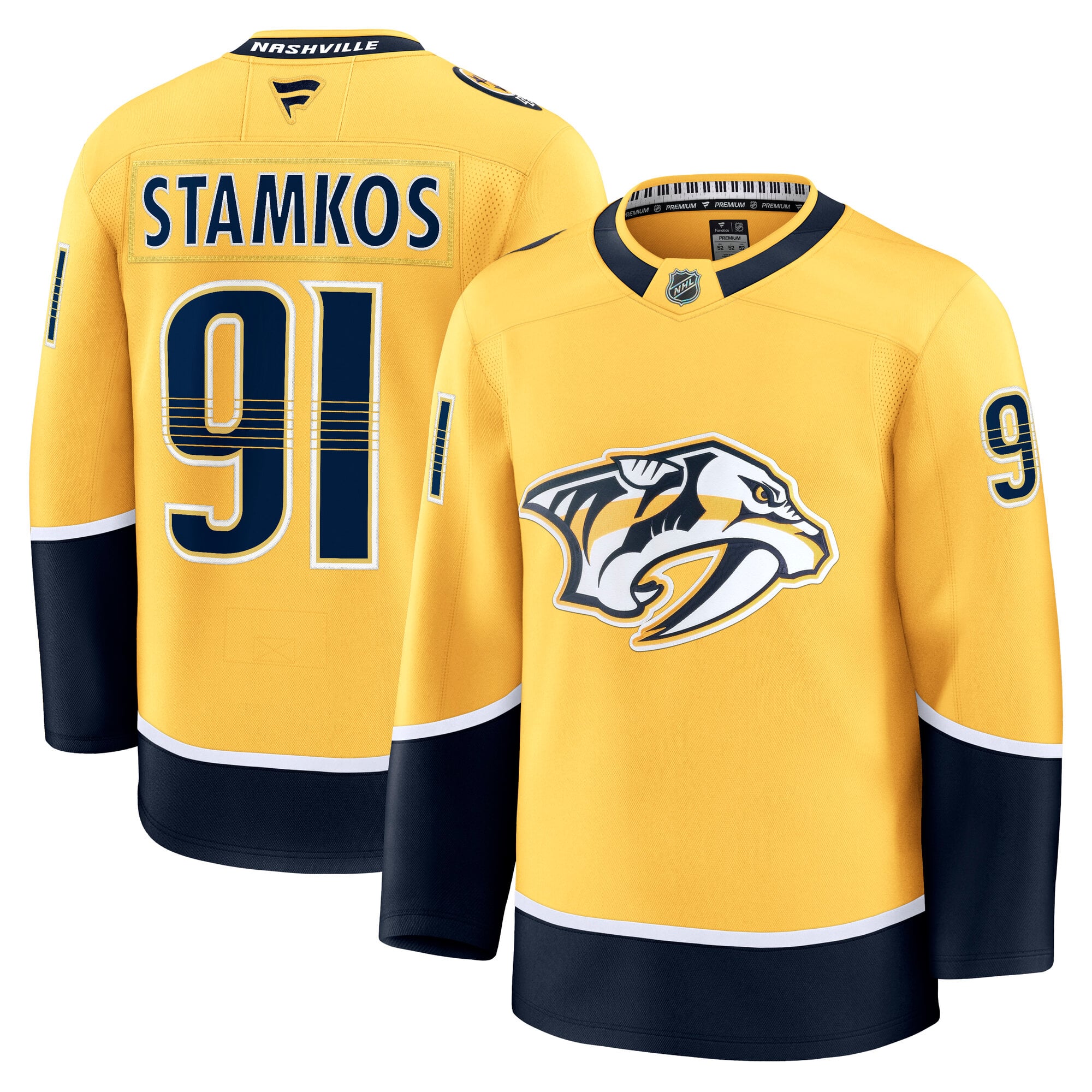 Steven Stamkos Nashville Predators Home Premium Jersey - Gold