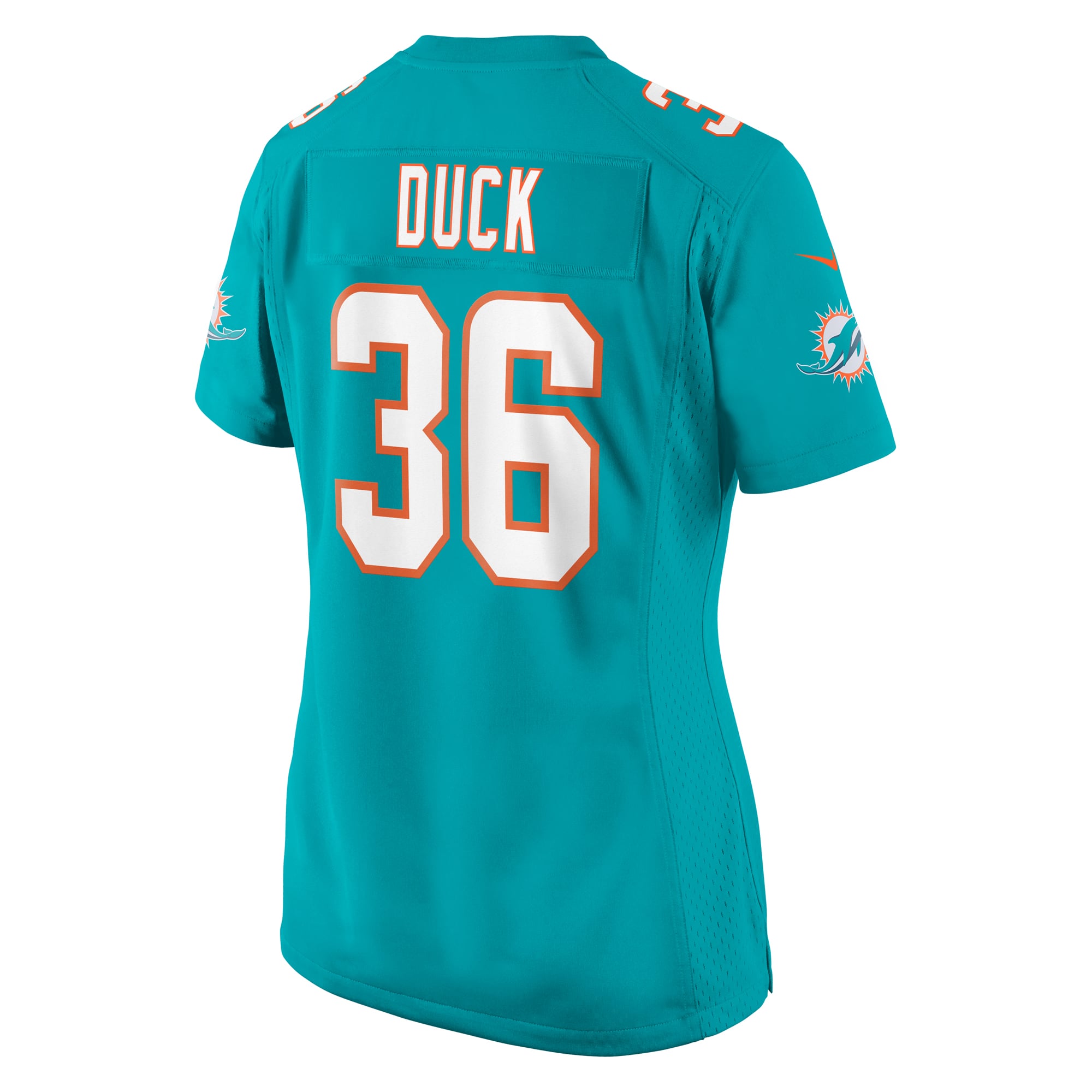 Storm Duck Miami Dolphins Women's Game Jersey - Aqua - Image 4