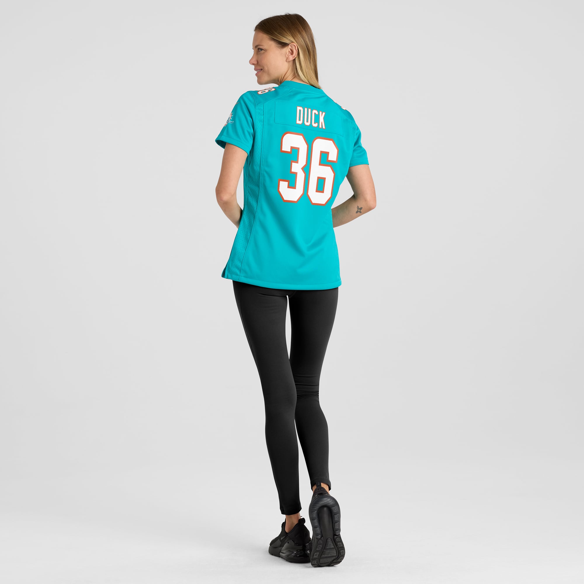 Storm Duck Miami Dolphins Women's Game Jersey - Aqua - Image 6