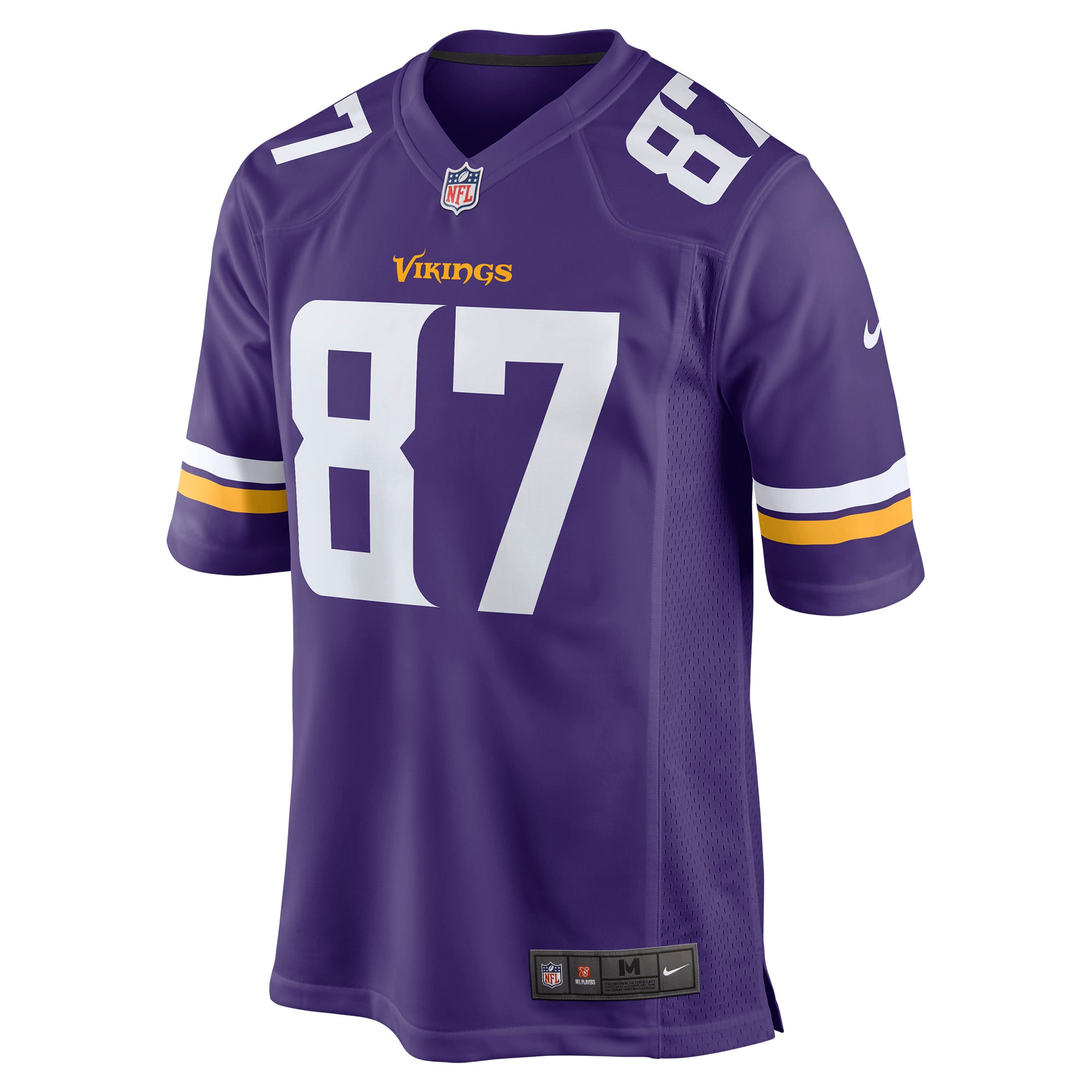 T.J. Hockenson Minnesota Vikings Game Player Jersey - Purple - Image 3