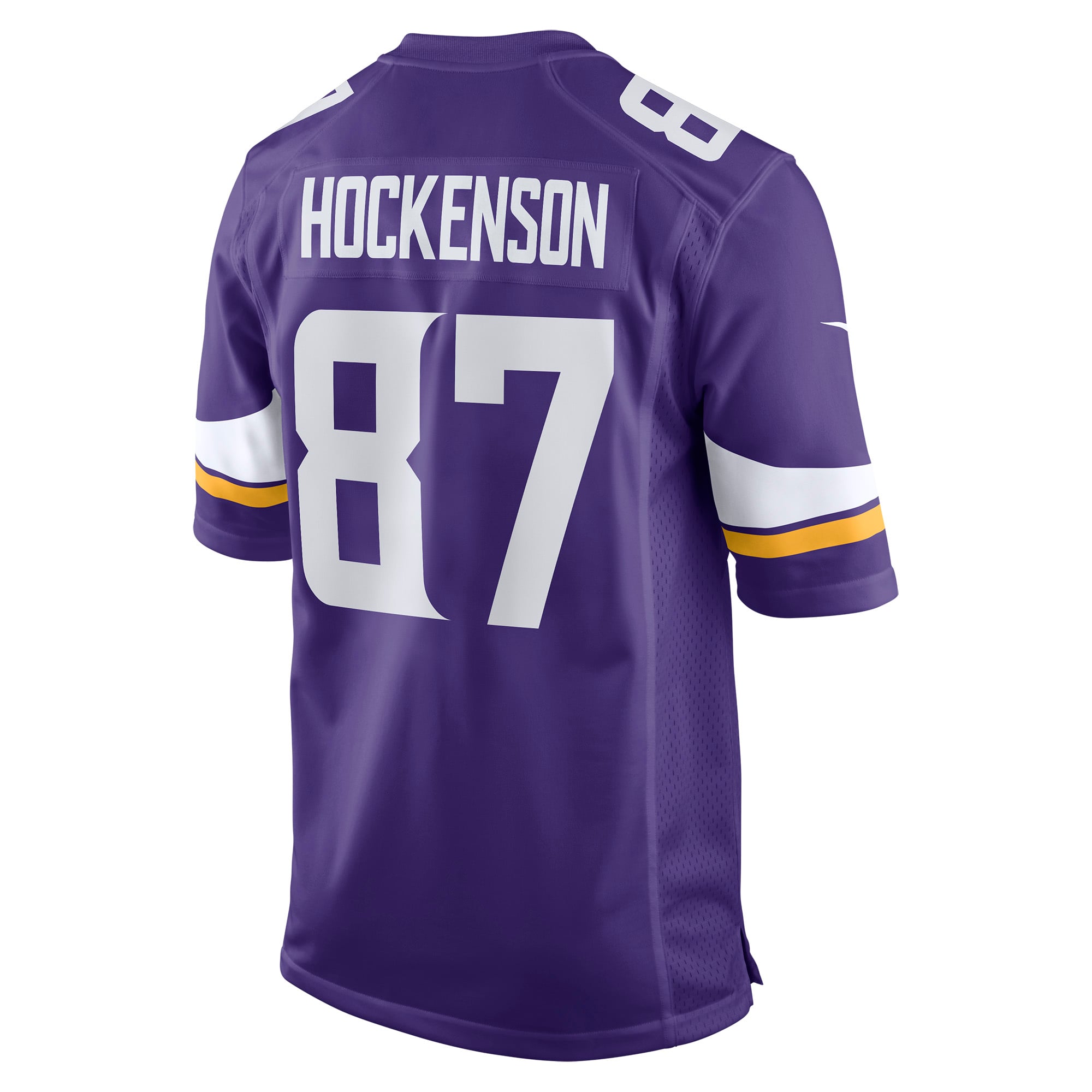 T.J. Hockenson Minnesota Vikings Game Player Jersey - Purple - Image 4