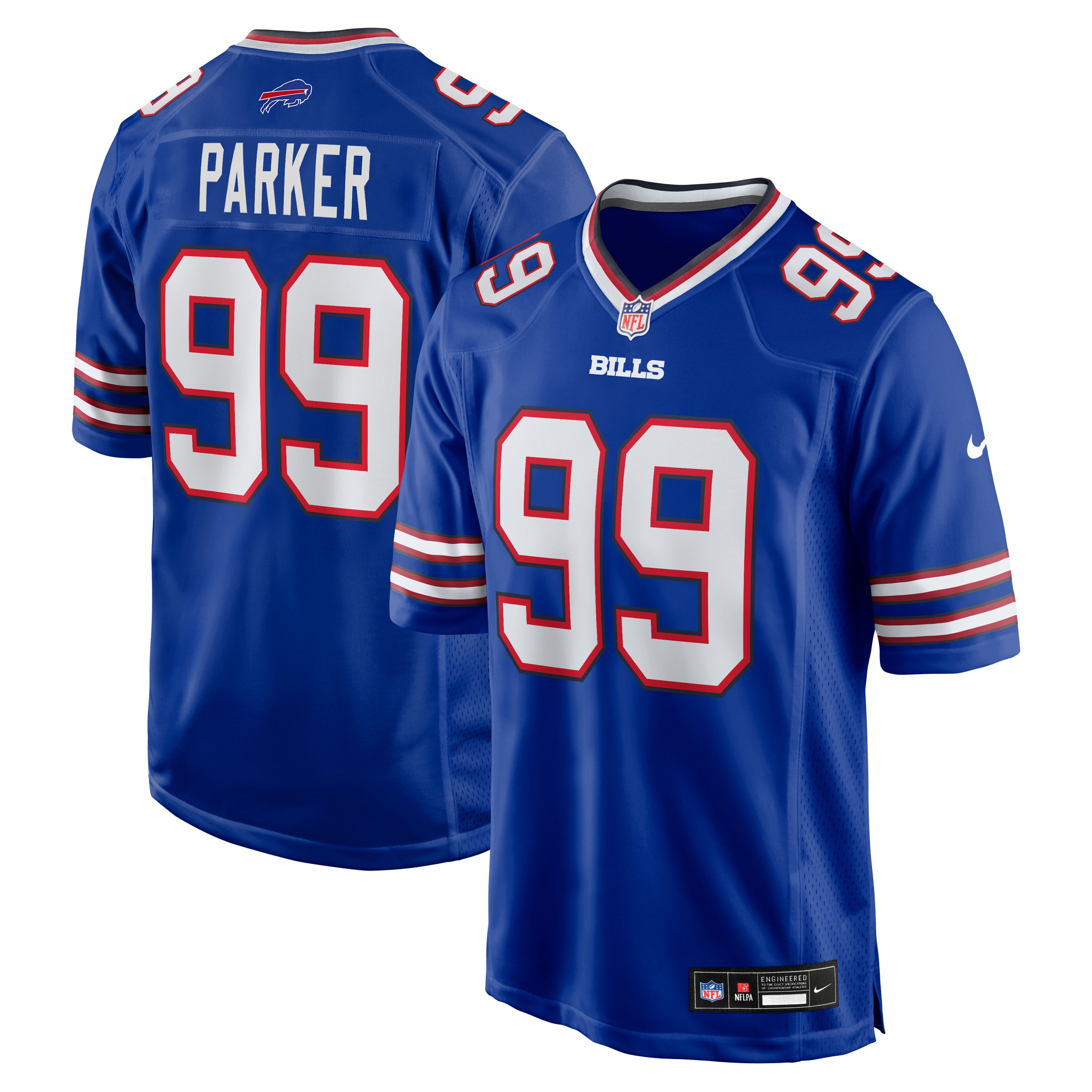 T.J. Parker Buffalo Bills Game Jersey - Royal - Image 2