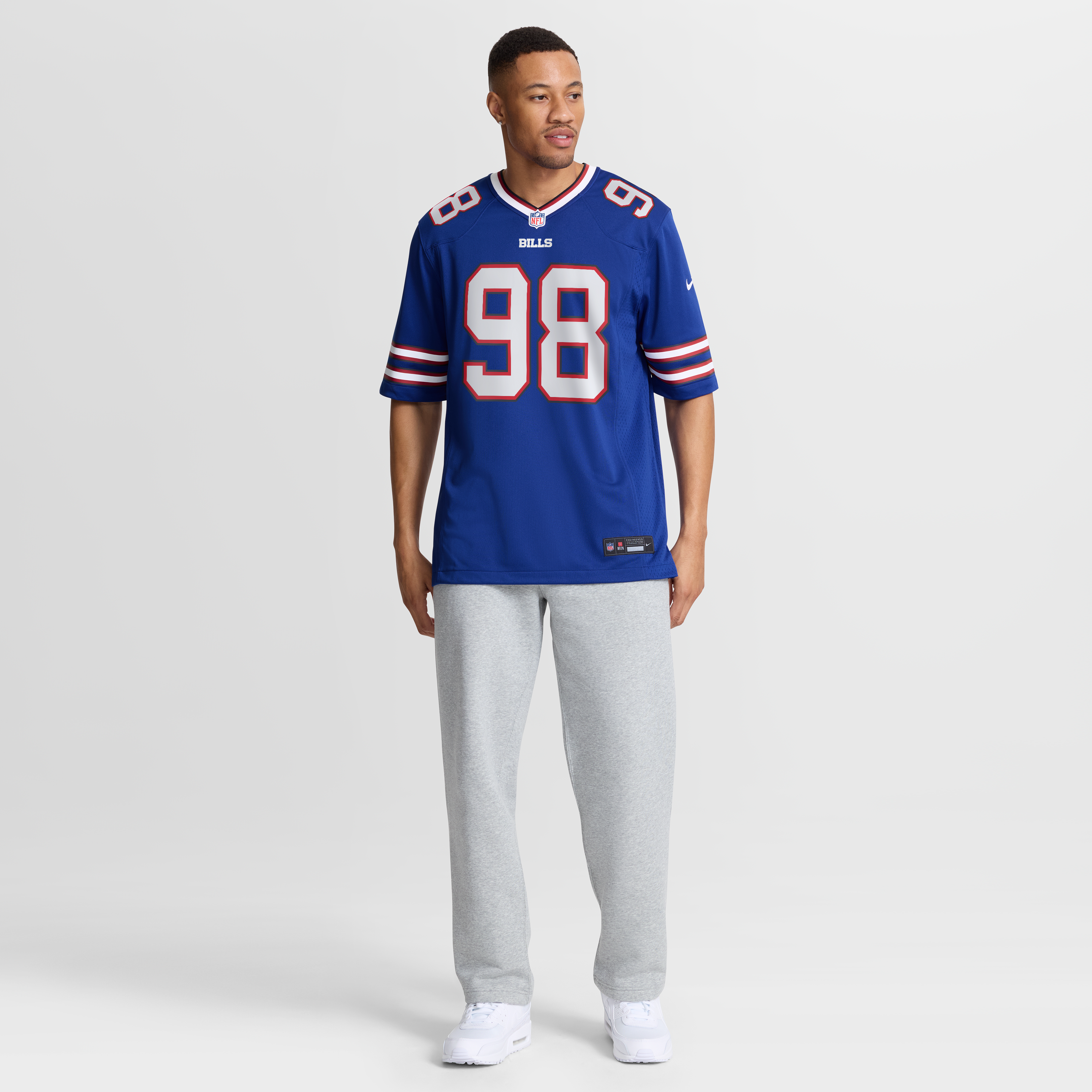 T.J. Sanders Buffalo Bills Team Game Jersey - Royal - Image 8