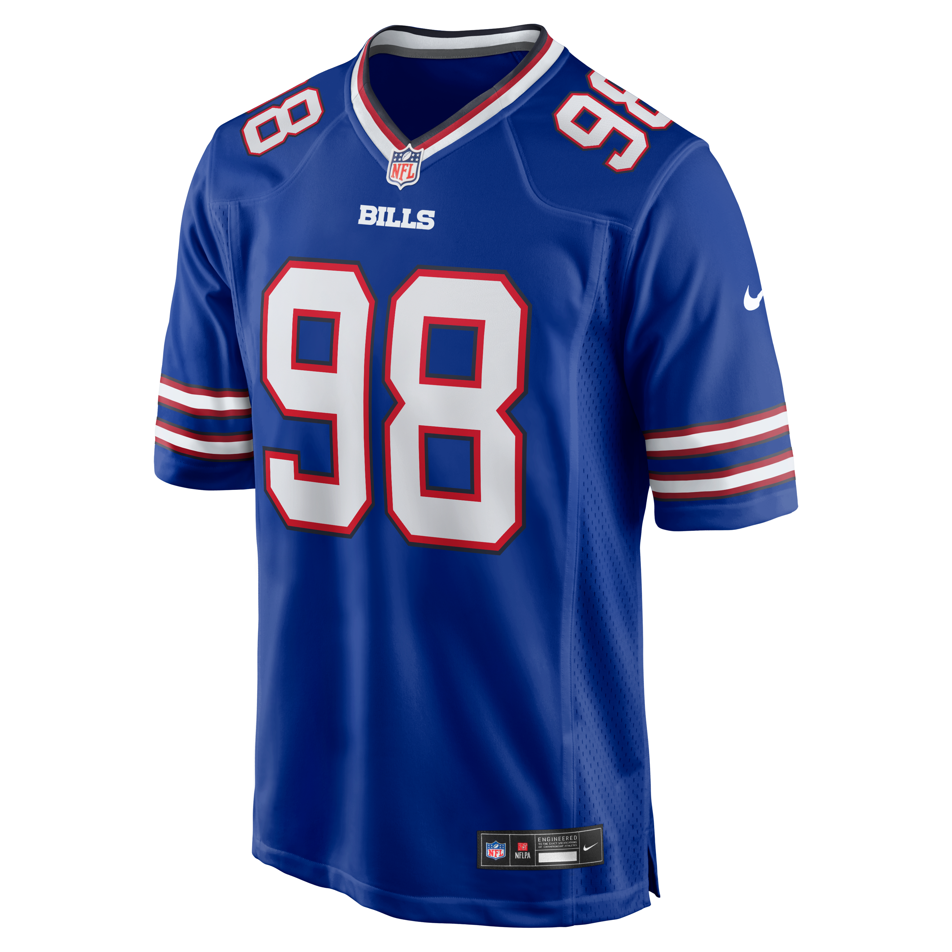 T.J. Sanders Buffalo Bills Team Game Jersey - Royal - Image 3