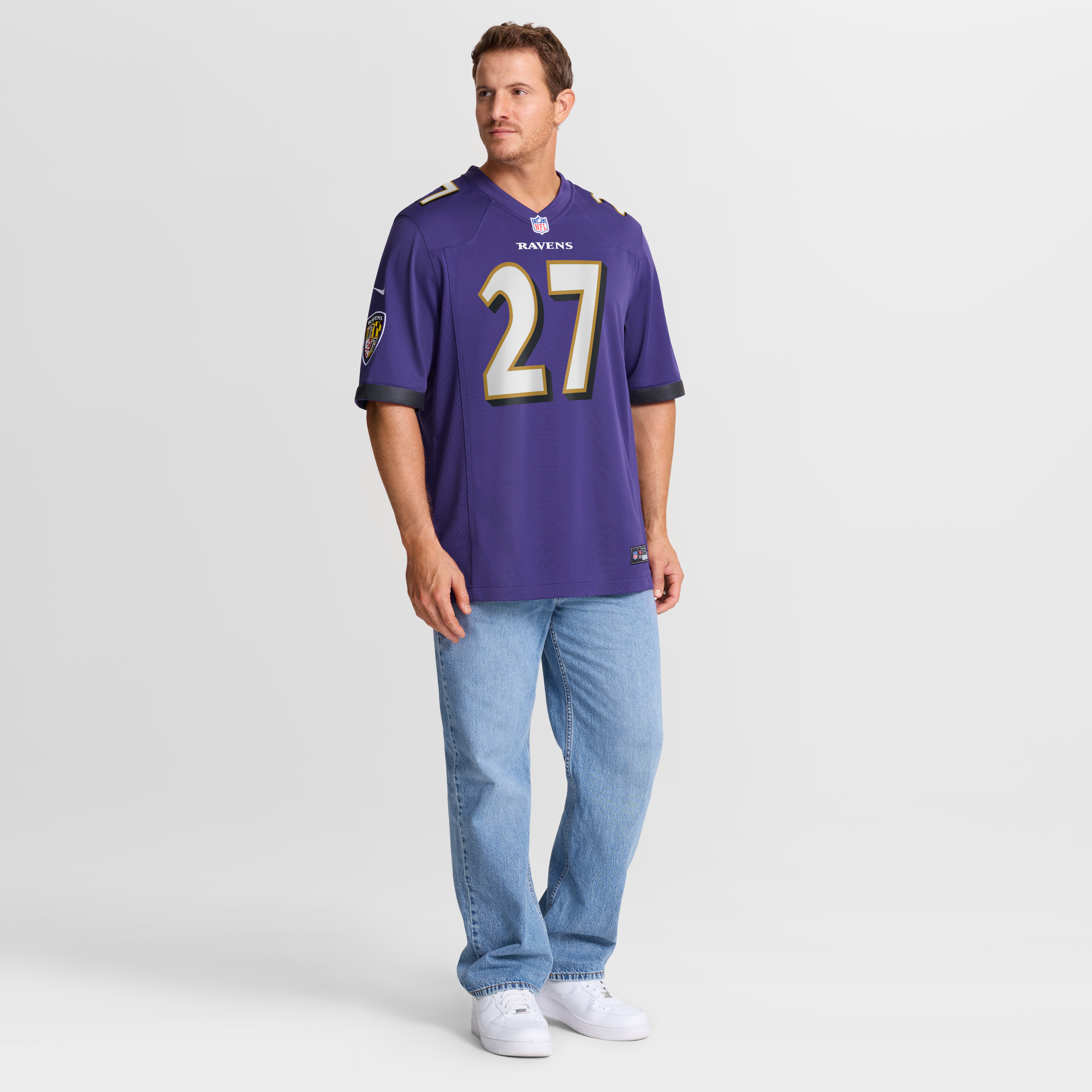 T.J. Tampa Baltimore Ravens Team Game Jersey - Purple - Image 5