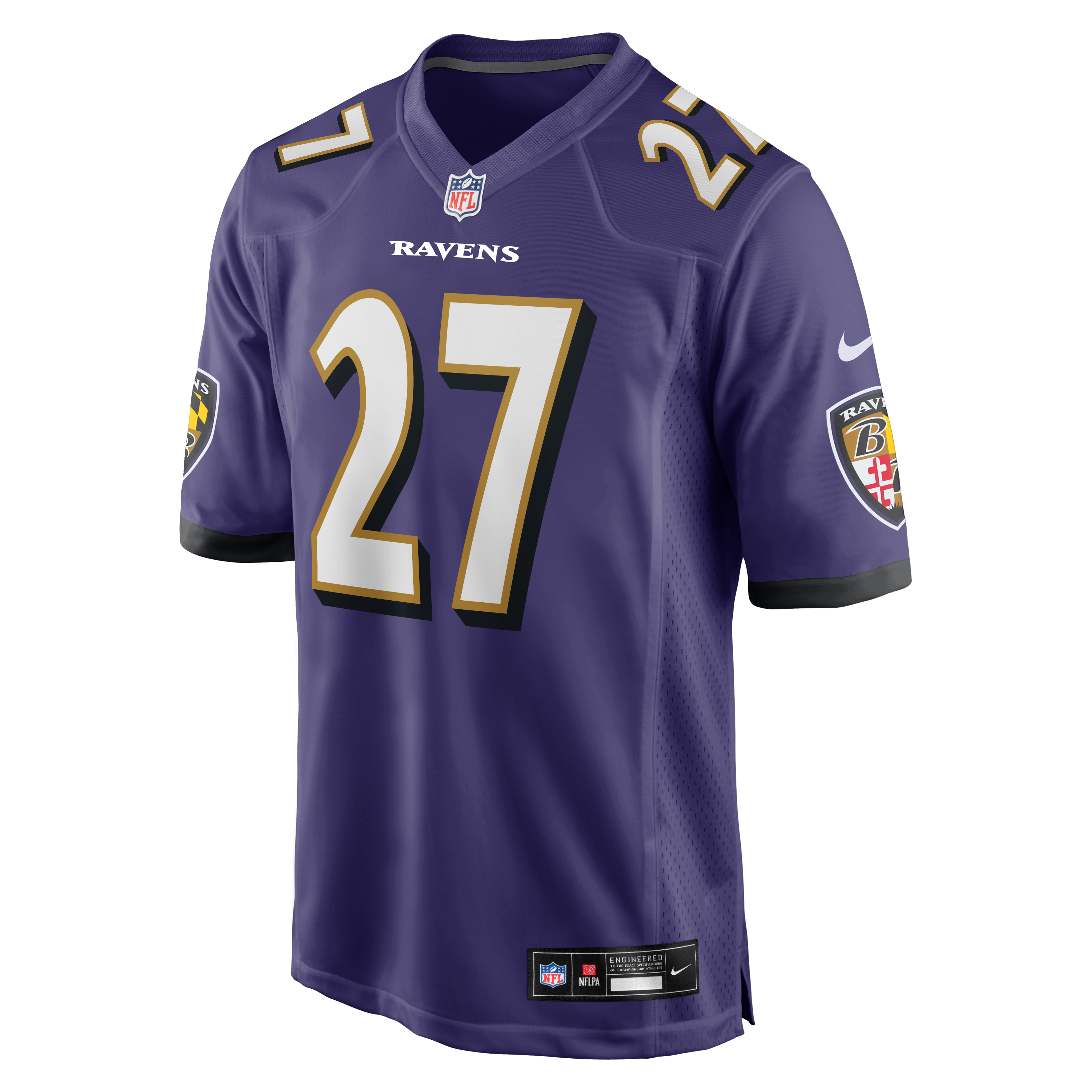 T.J. Tampa Baltimore Ravens Team Game Jersey - Purple - Image 3