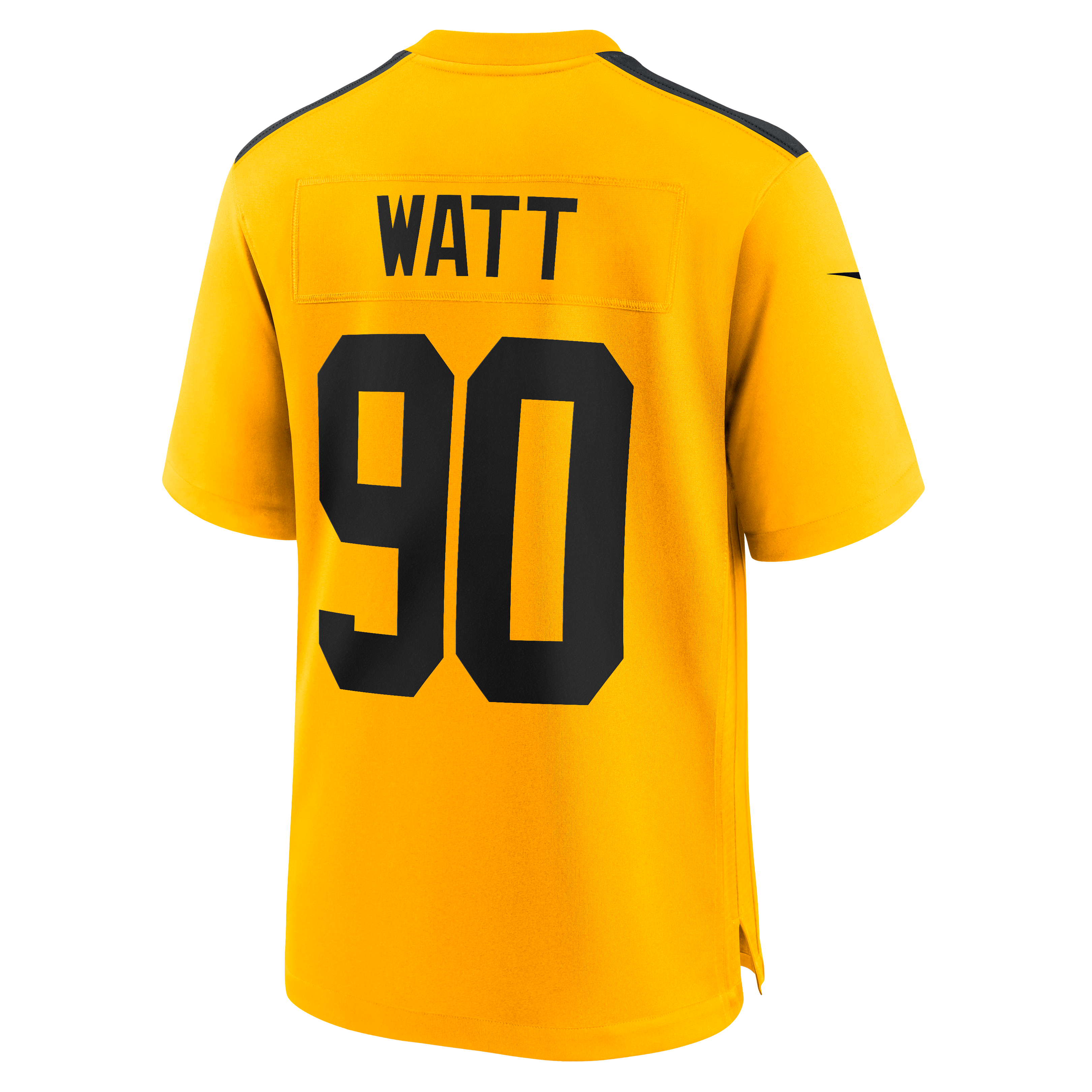 T.J. Watt Pittsburgh Steelers Alternate 1933 Throwback Game Jersey - Gold - Image 9