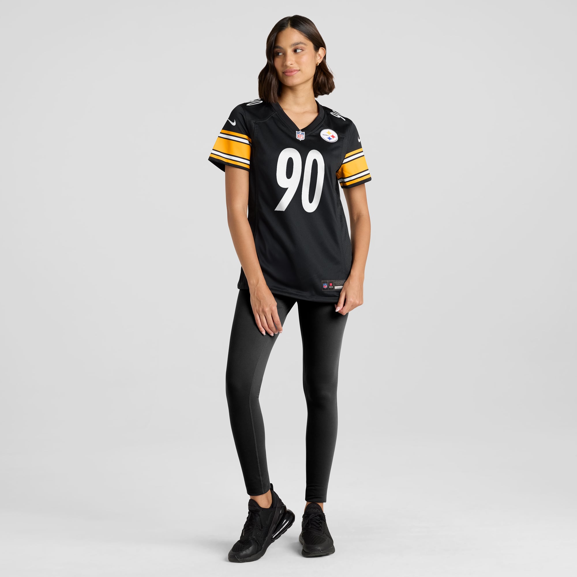 T.J. Watt Pittsburgh Steelers Women's Team Game Jersey - Black - Image 5