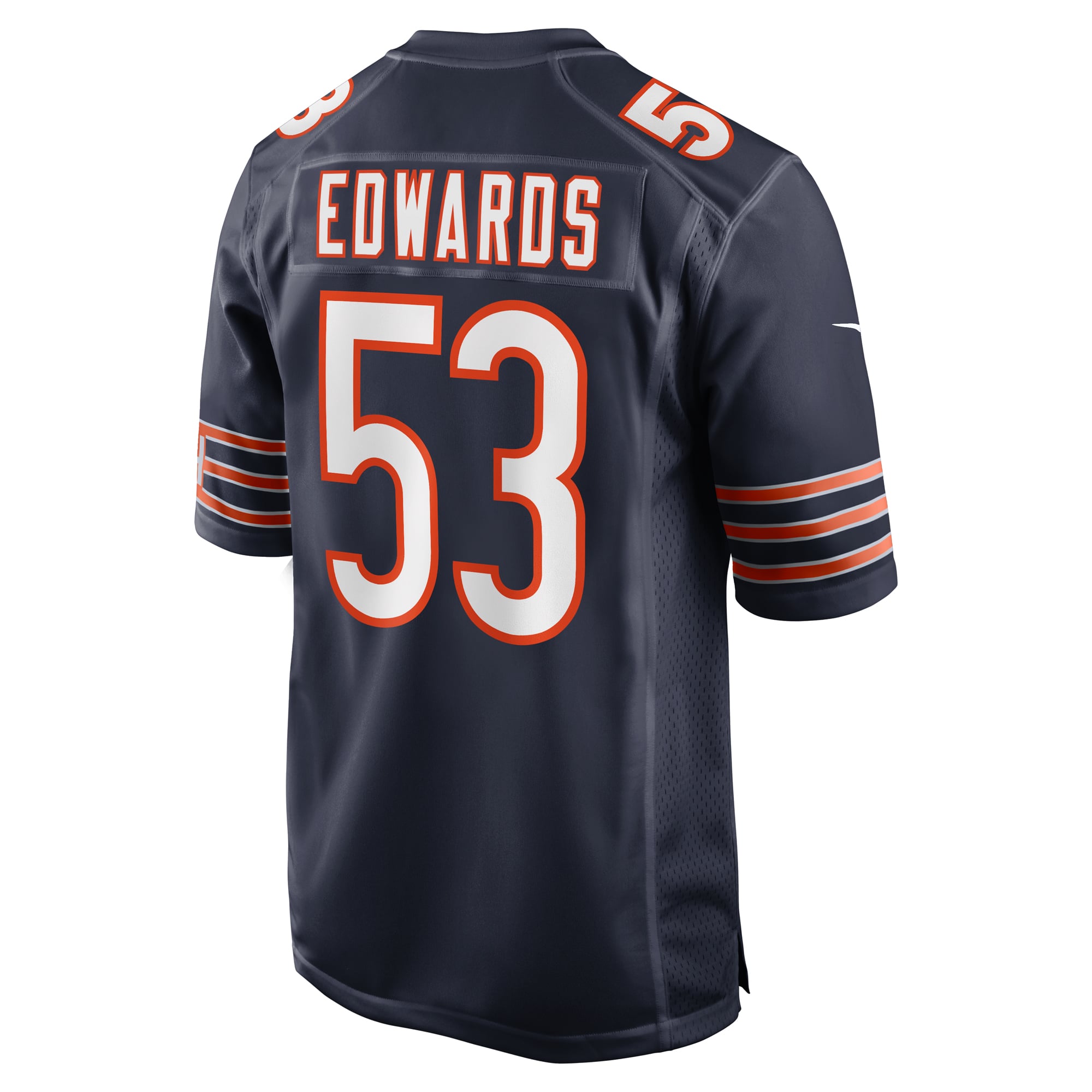 TJ Edwards Chicago Bears Game Player Jersey - Navy - Image 4