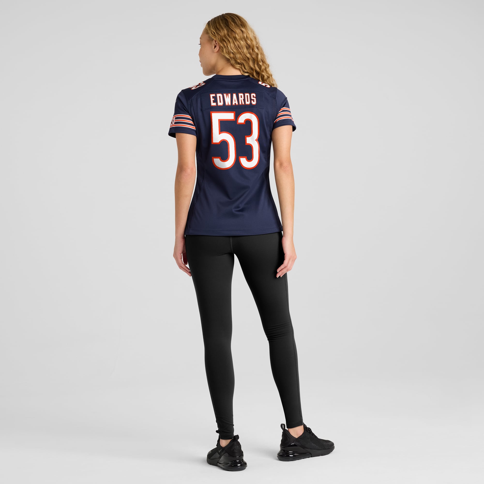 TJ Edwards Chicago Bears Women's Game Player Jersey - Navy - Image 6