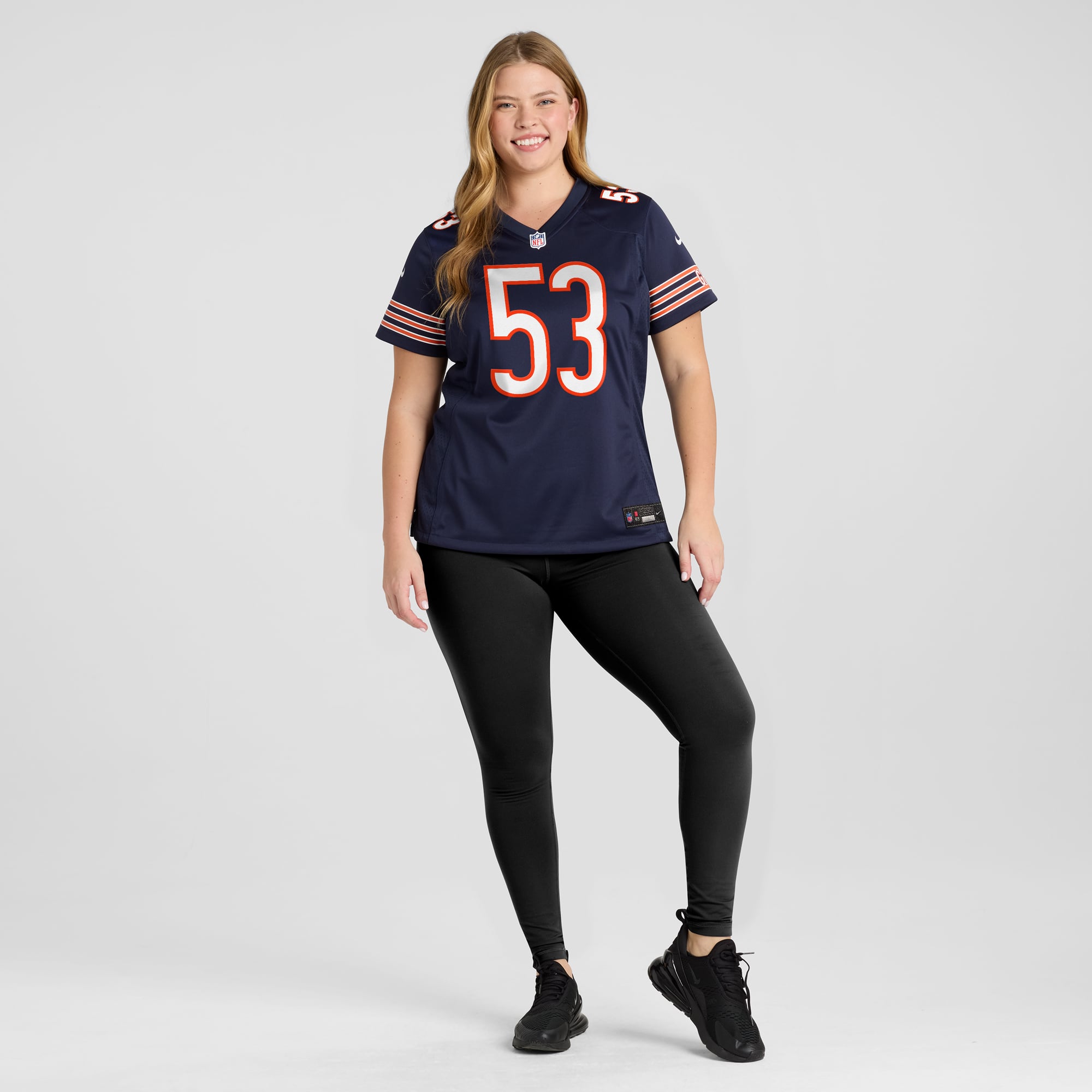 TJ Edwards Chicago Bears Women's Game Player Jersey - Navy - Image 7