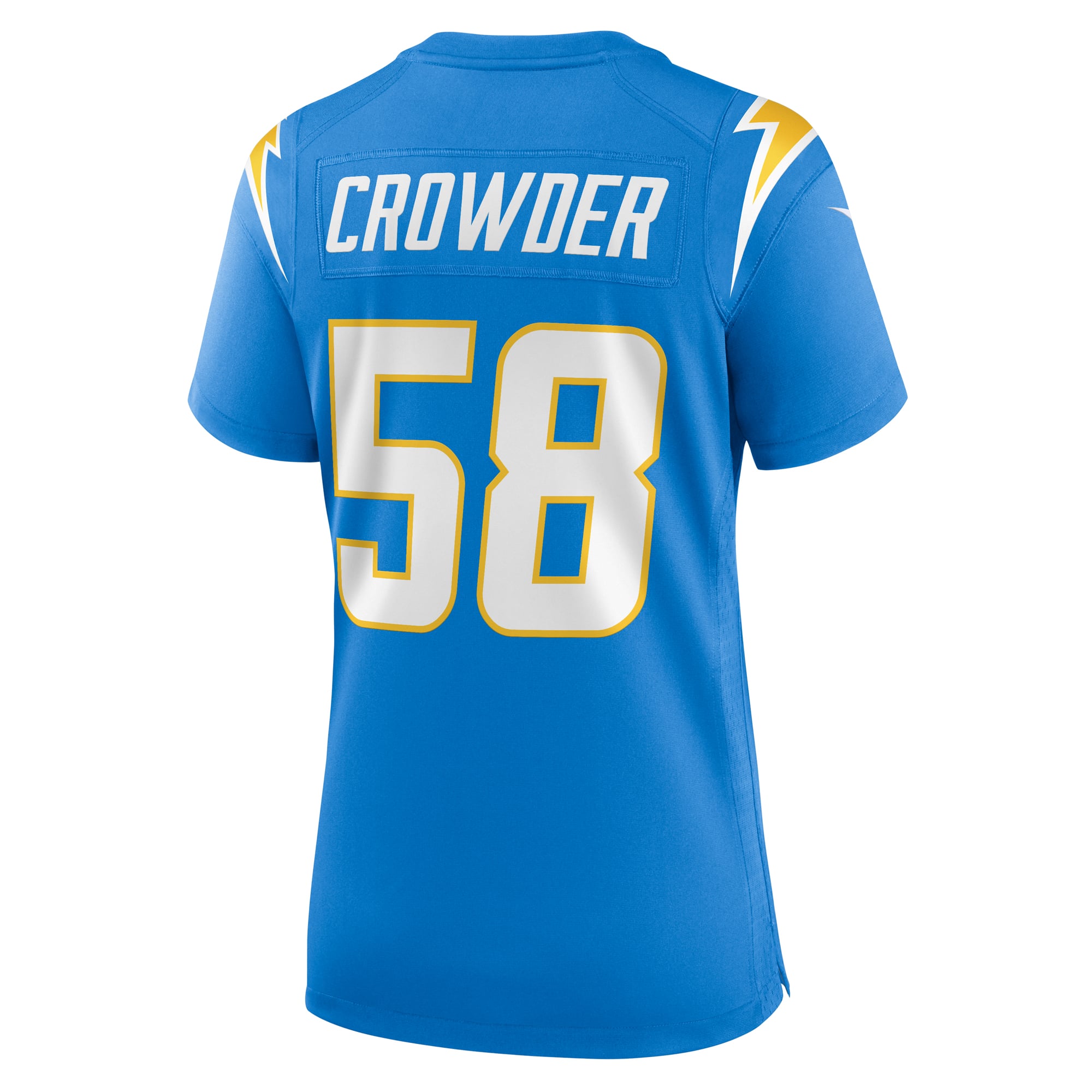 Tae Crowder Los Angeles Chargers Women's Team Game Jersey - Powder Blue - Image 4
