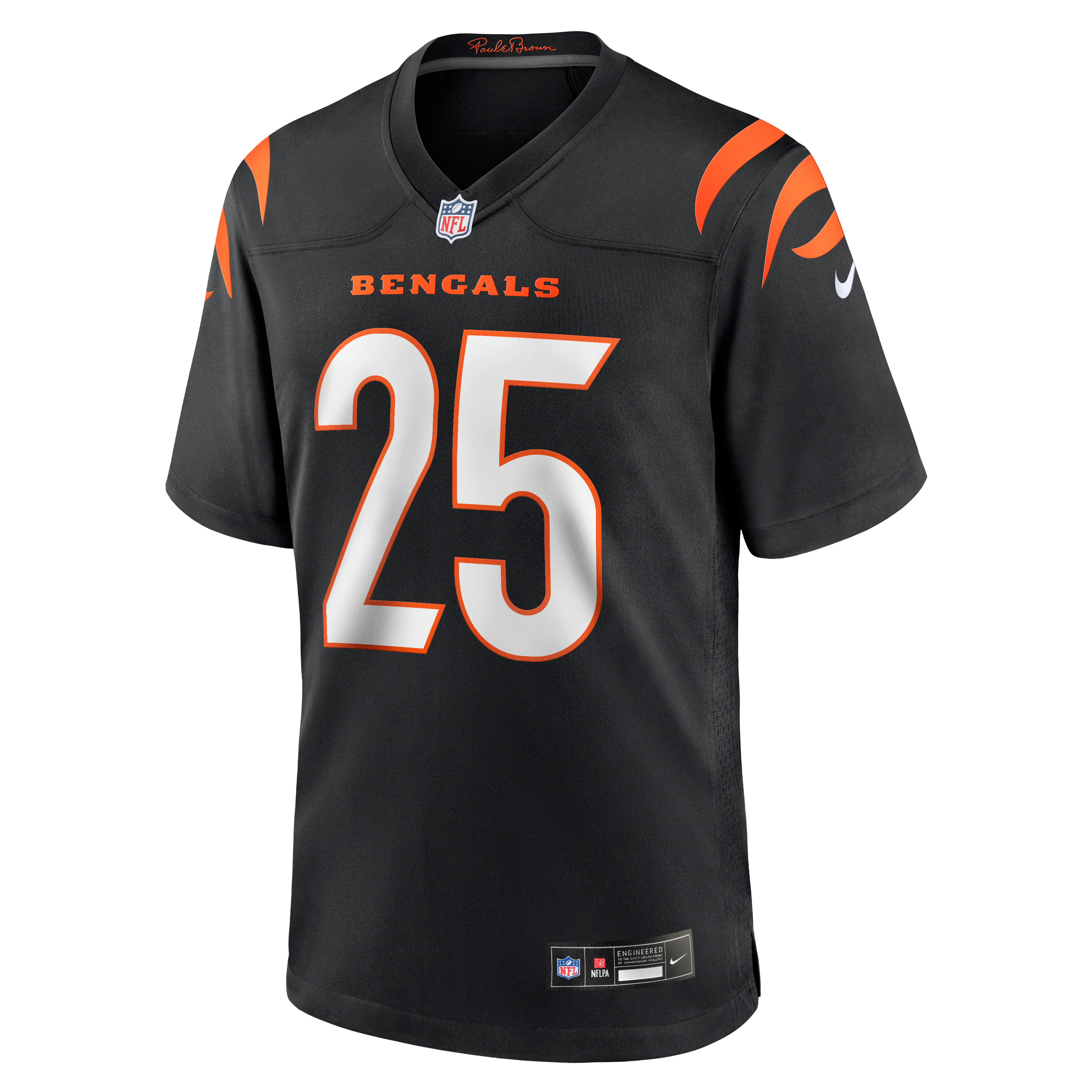 Tahj Brooks Cincinnati Bengals Team Game Jersey - Black - Image 3