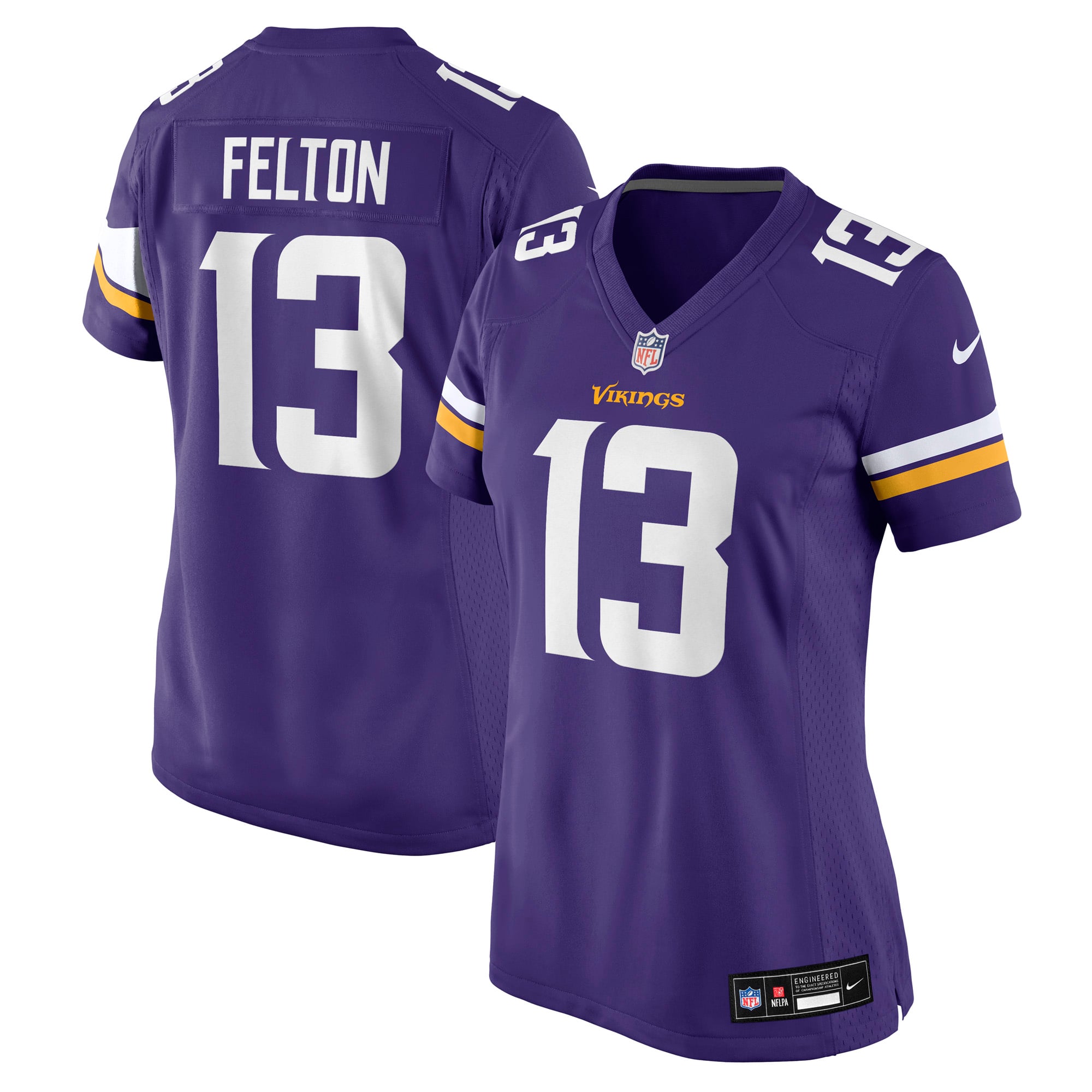 Tai Felton Minnesota Vikings Women's Team Game Jersey - Purple