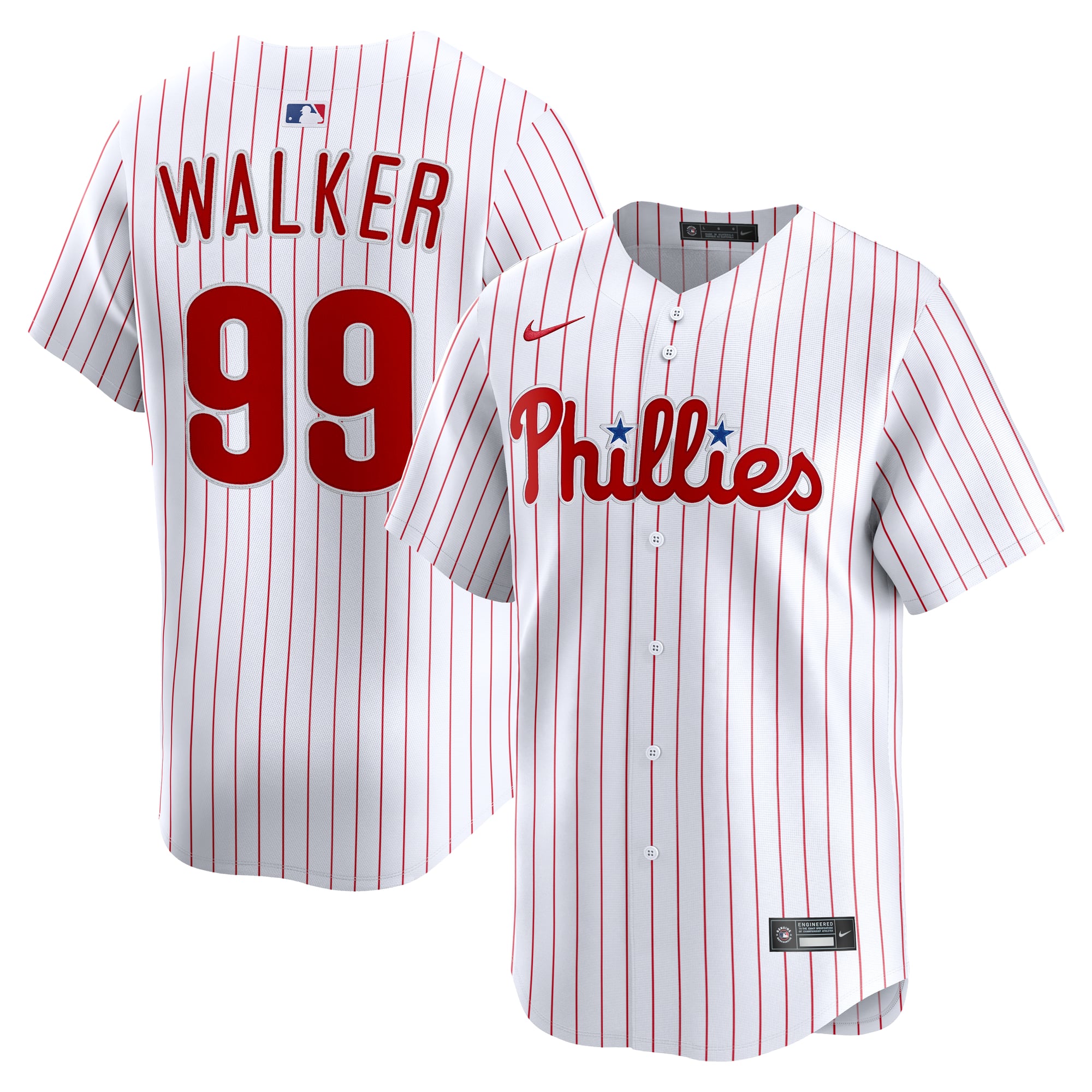 Taijuan Walker Philadelphia Phillies Home Limited Player Jersey - White - Image 2
