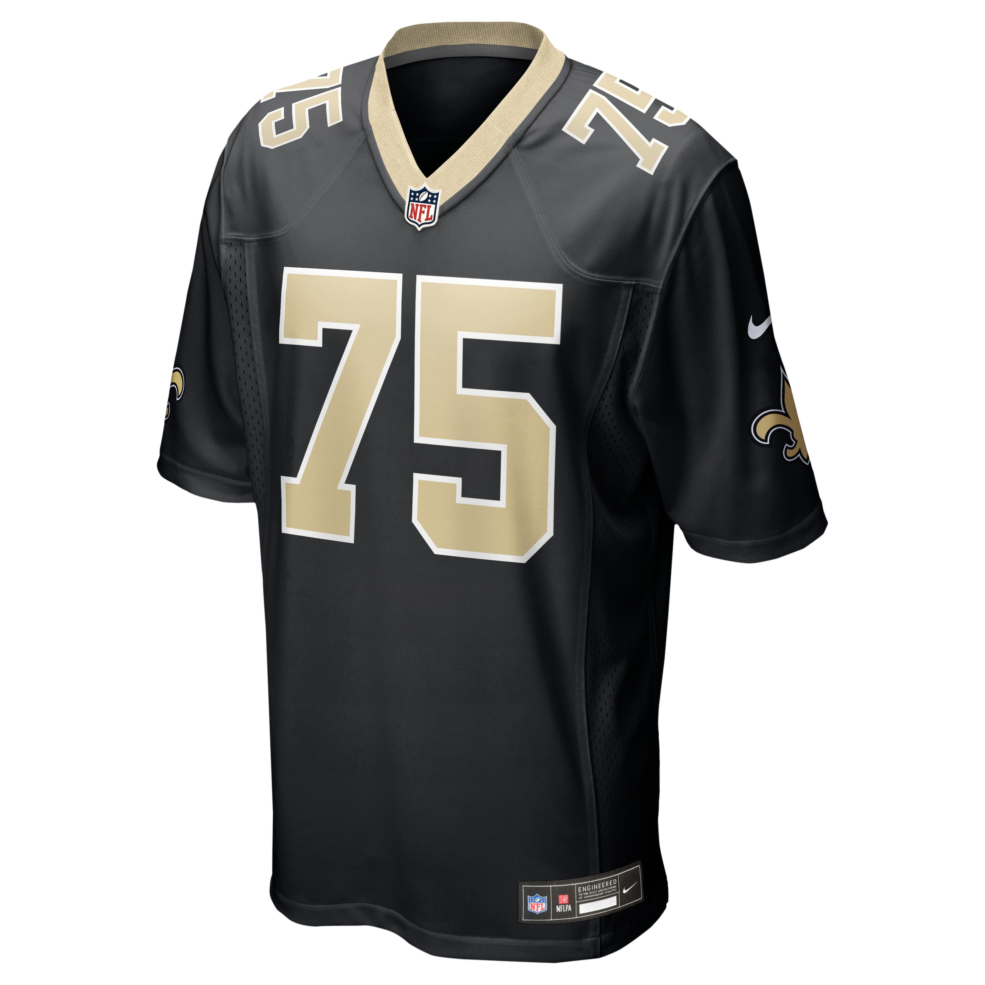 Taliese Fuaga New Orleans Saints Game Jersey - Black - Image 3