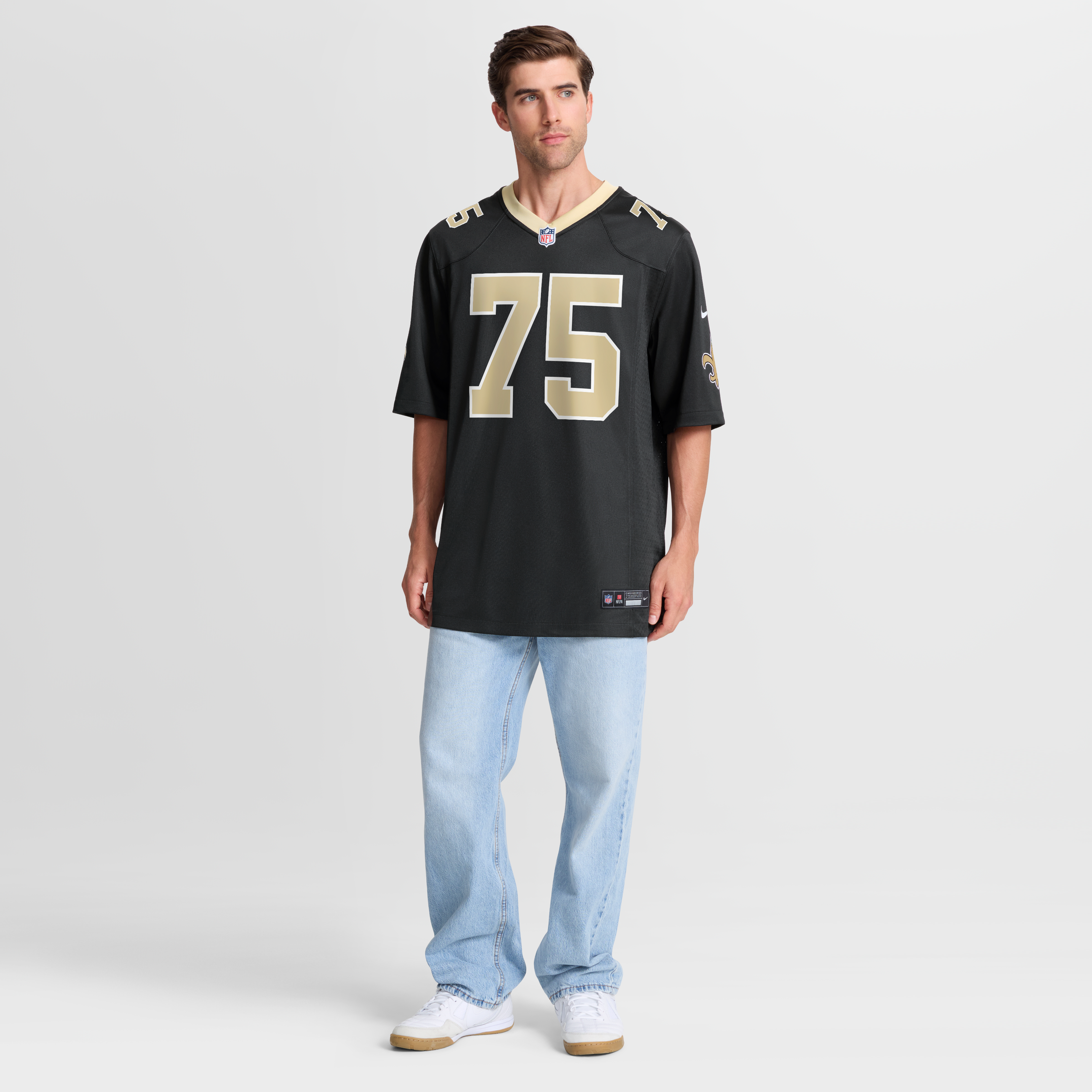 Taliese Fuaga New Orleans Saints Game Jersey - Black - Image 8