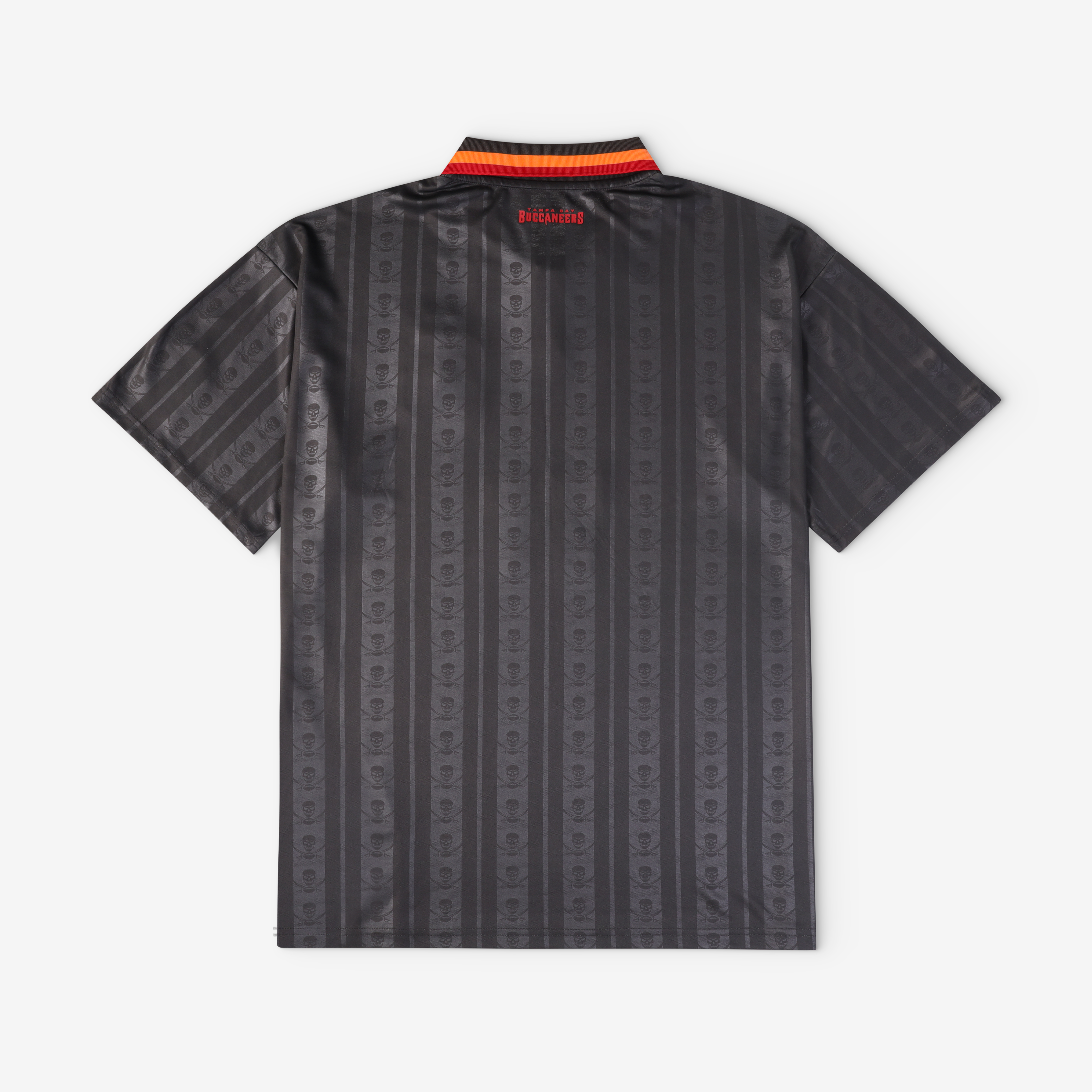 Tampa Bay Buccaneers Youth Football x Football Collared Fan Top - Pewter - Image 3
