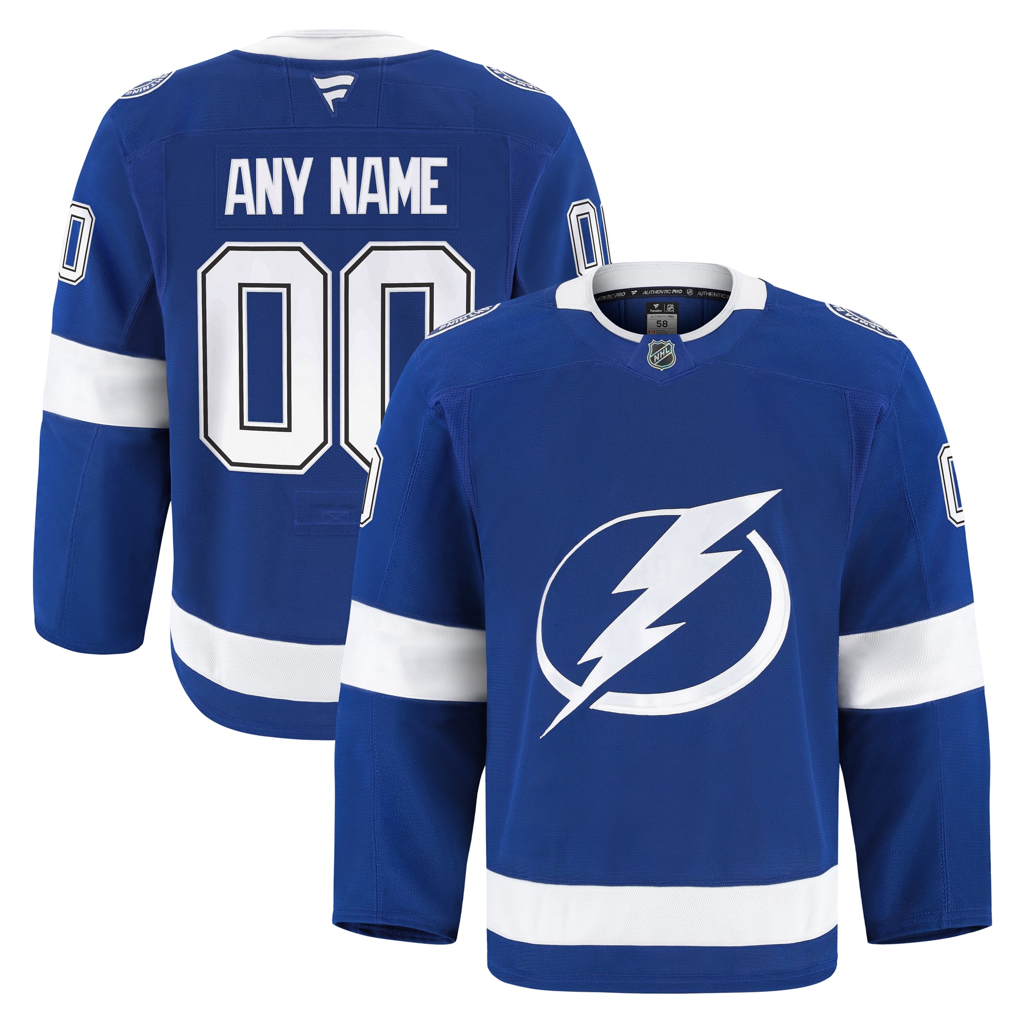 Tampa Bay Lightning Home Pro Custom Jersey - Blue - Image 2