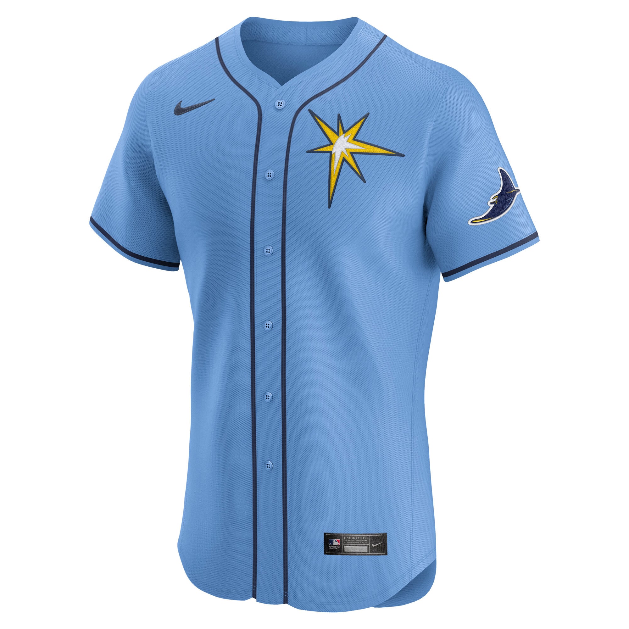 Tampa Bay Rays Home Elite Jersey - Light Blue - Image 3