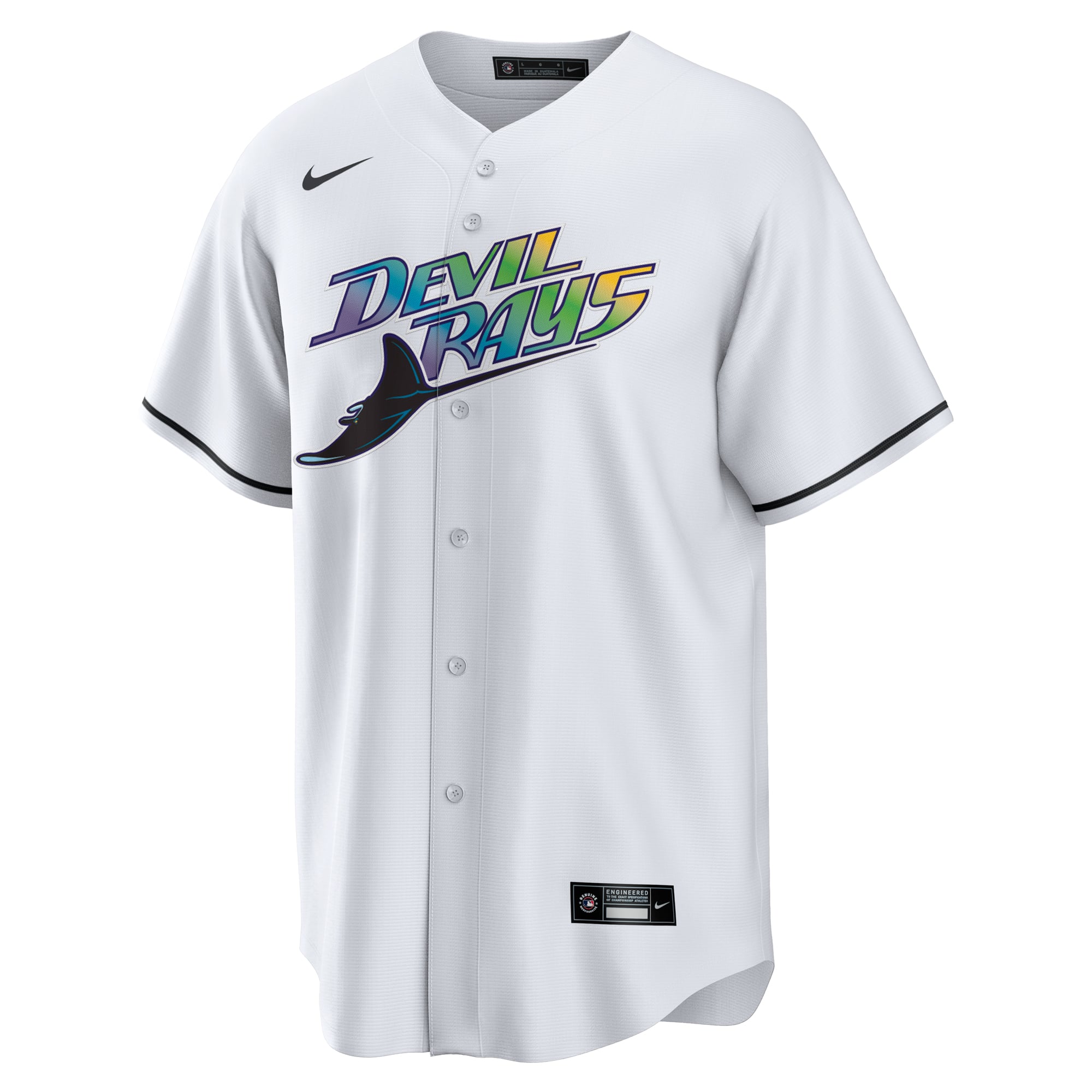 Tampa Bay Rays Home Team Jersey - White - Image 3