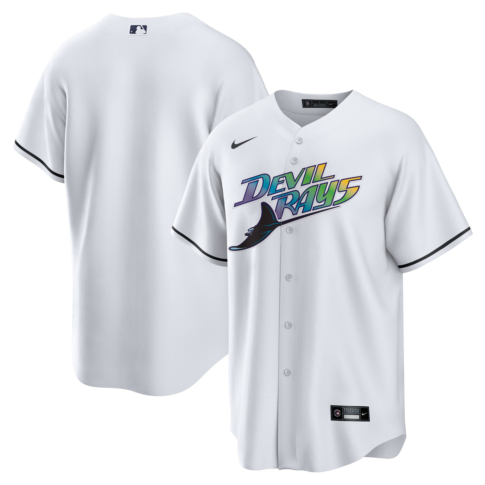 Tampa Bay Rays Home Team Jersey - White - Image 2
