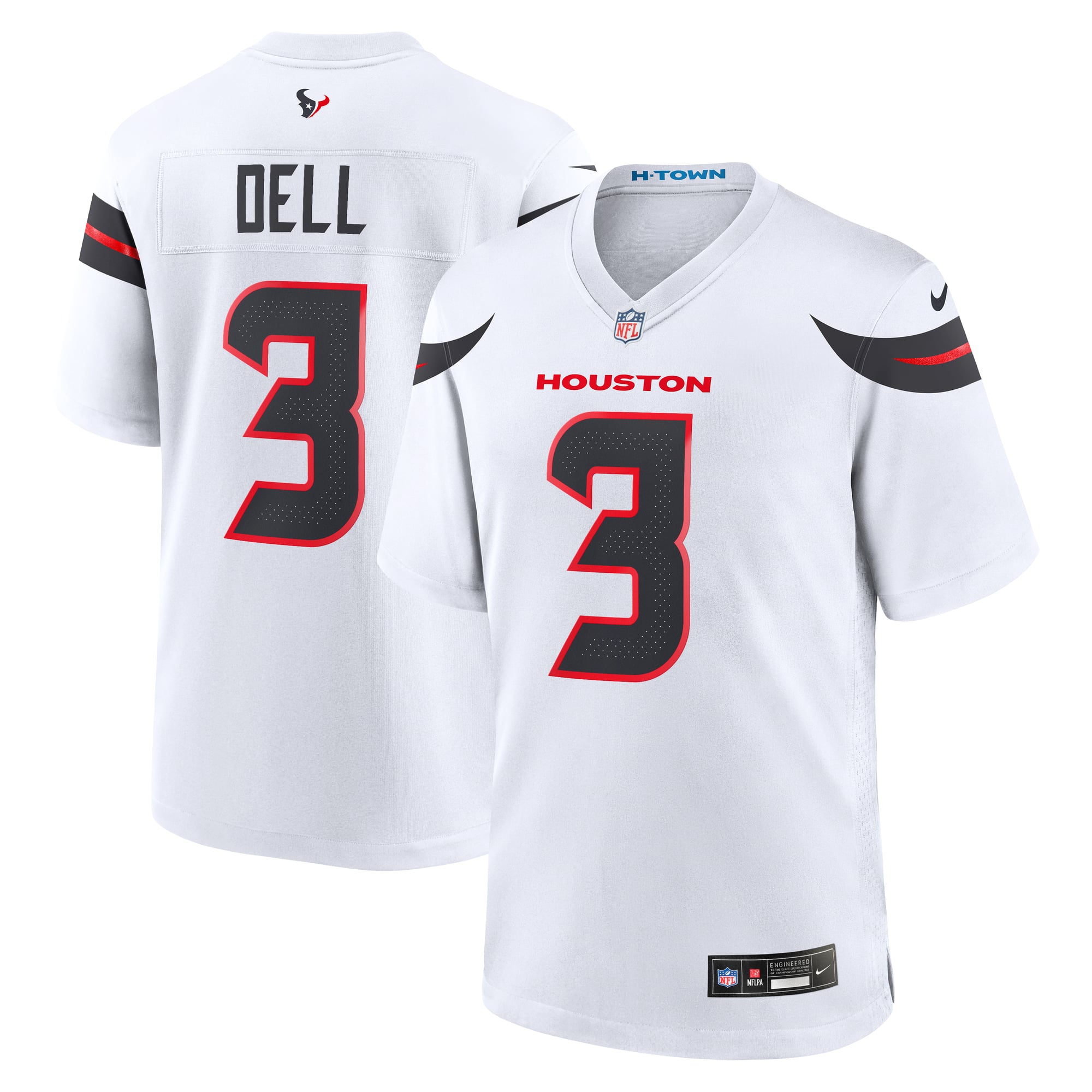 Tank Dell Houston Texans Game Jersey - White - Image 2