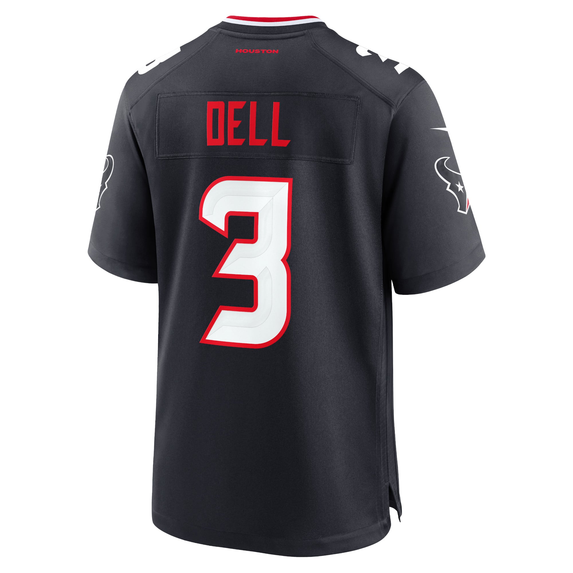 Tank Dell Houston Texans Game Jersey - White - Navy - Image 4
