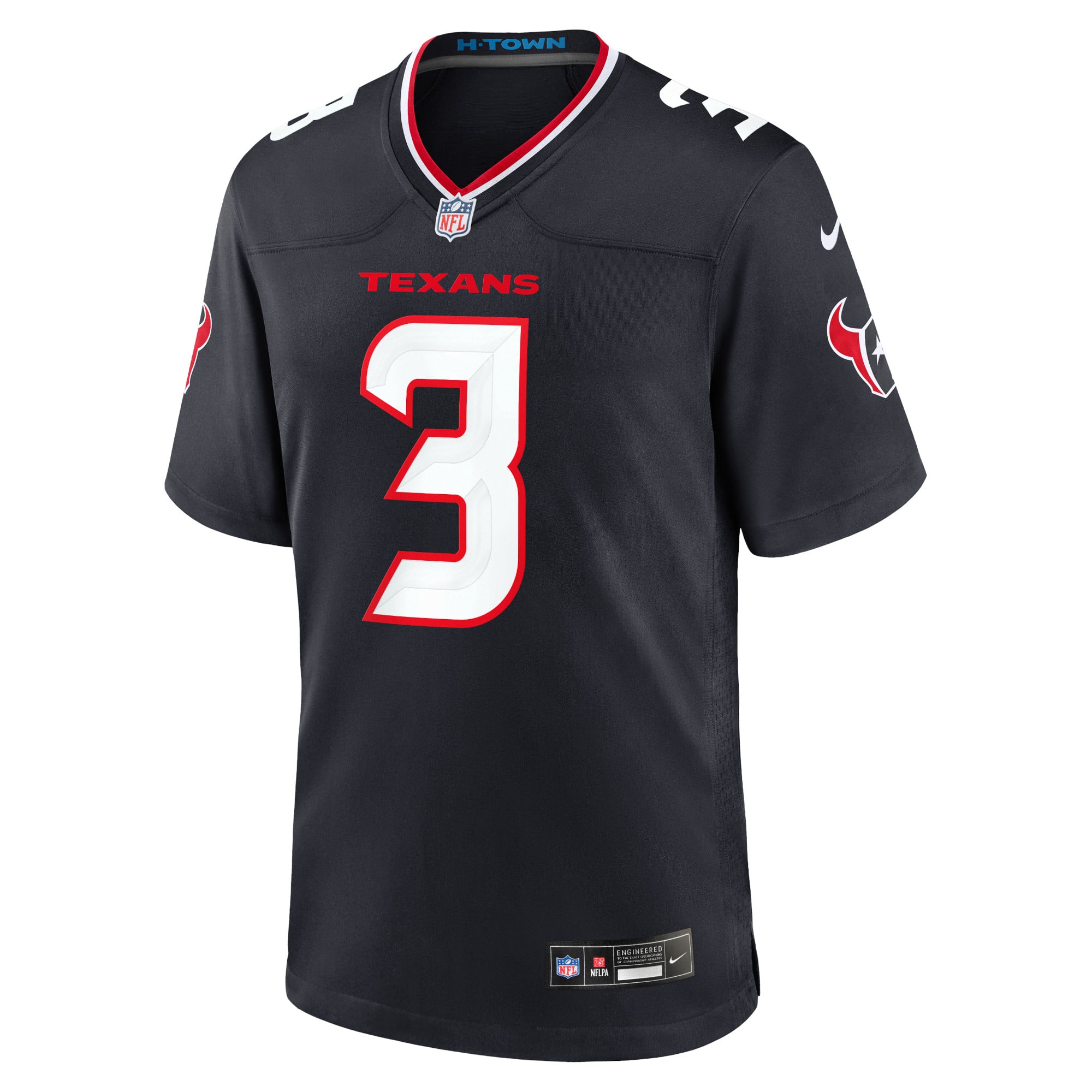 Tank Dell Houston Texans Game Jersey - White - Navy - Image 3