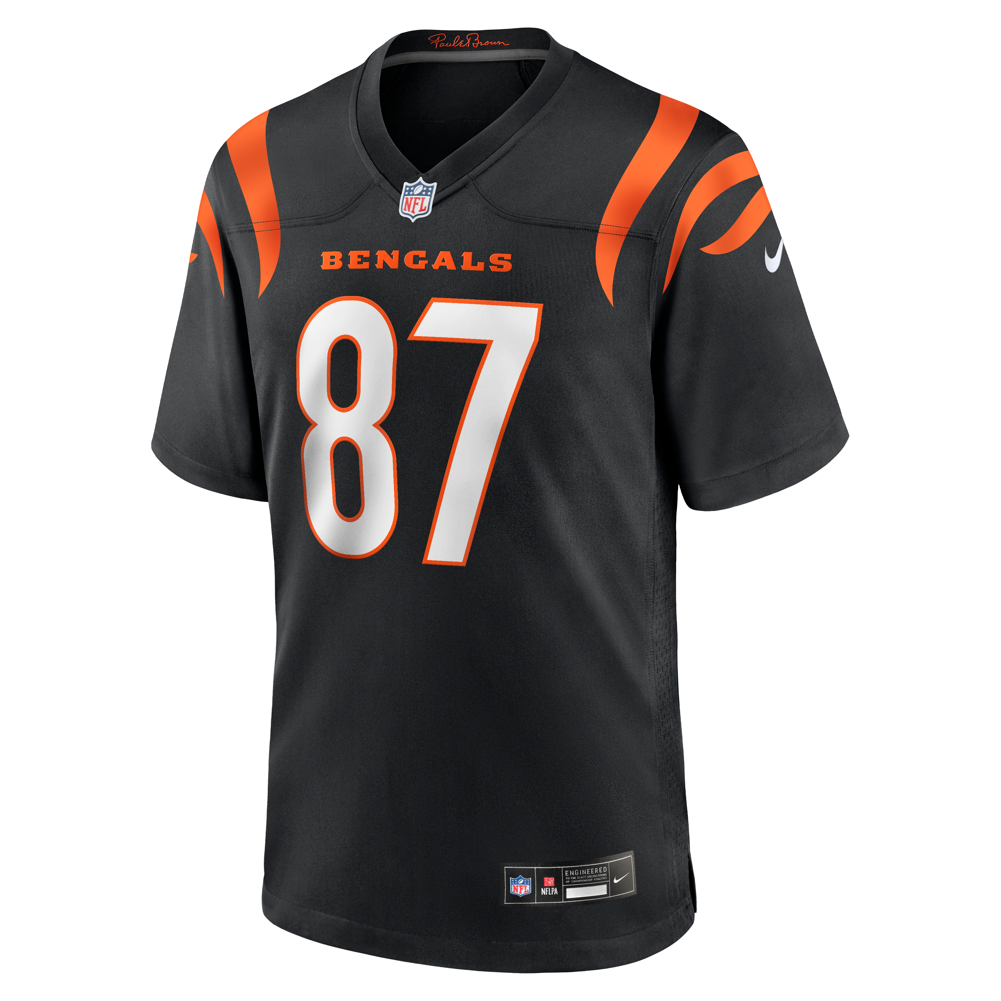Tanner Hudson Cincinnati Bengals Home Game Player Jersey - Black - Image 3