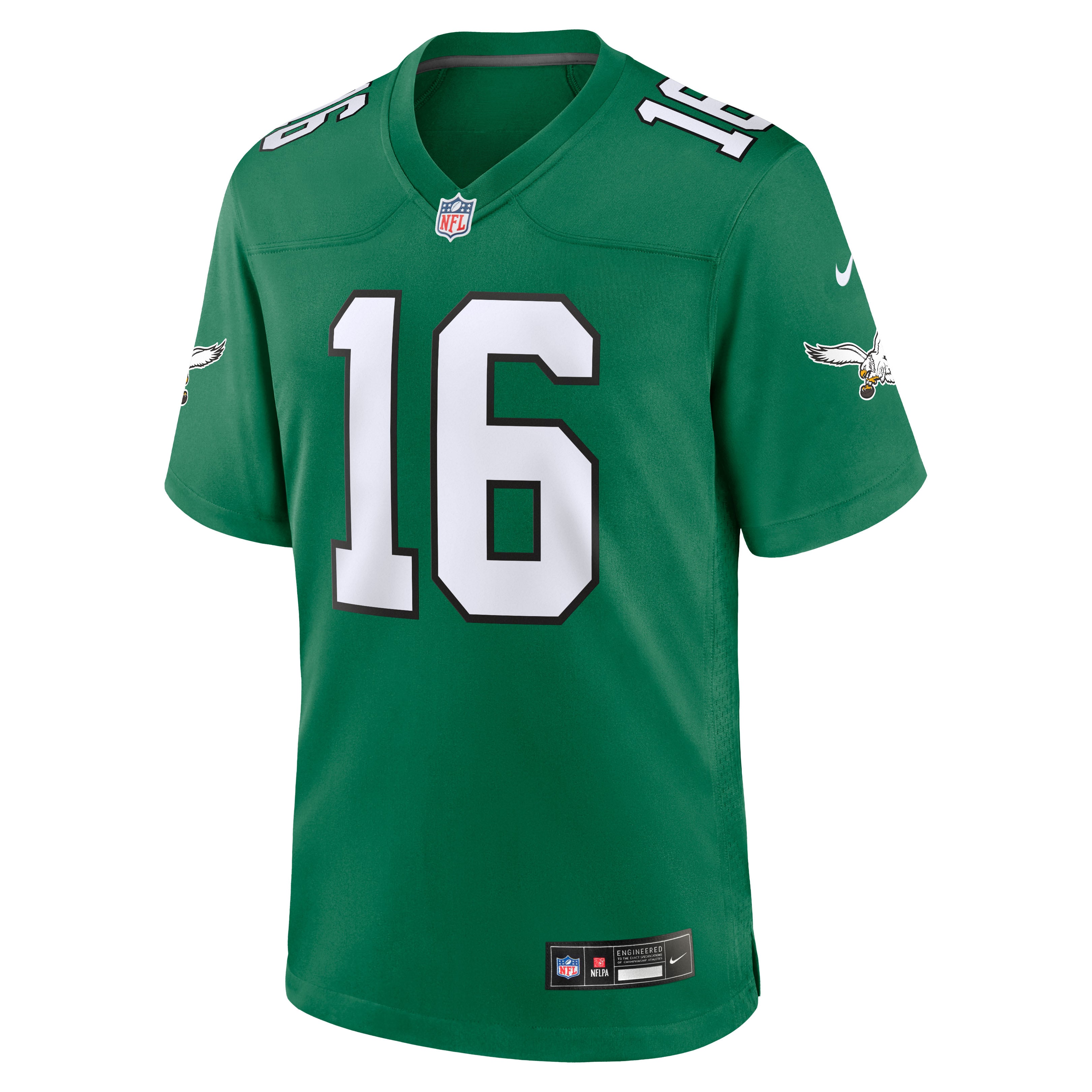 Tanner McKee Philadelphia Eagles Alternate Game Jersey - Kelly Green - Image 3