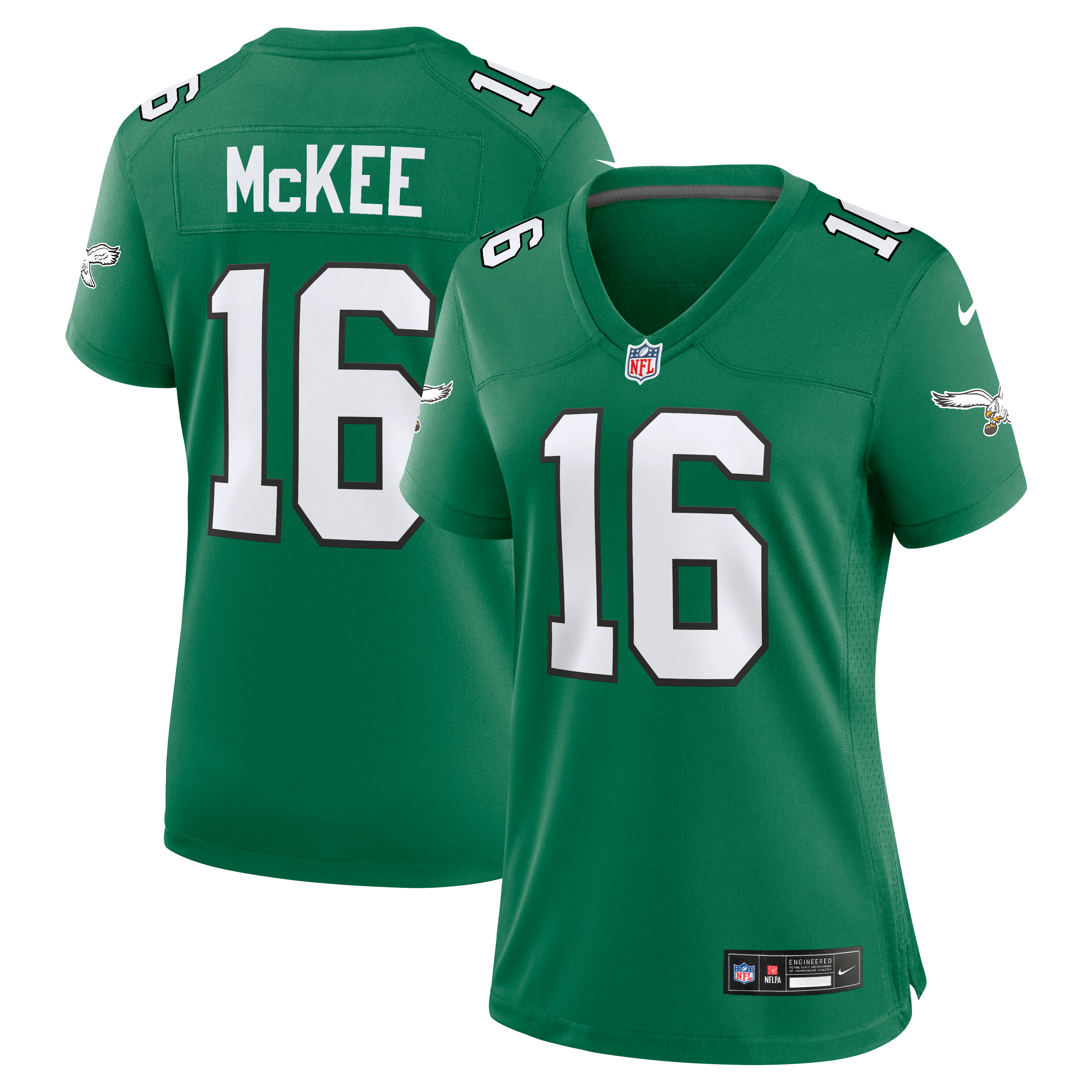 Tanner McKee Philadelphia Eagles Women's Alternate Game Jersey - Kelly Green - Image 2