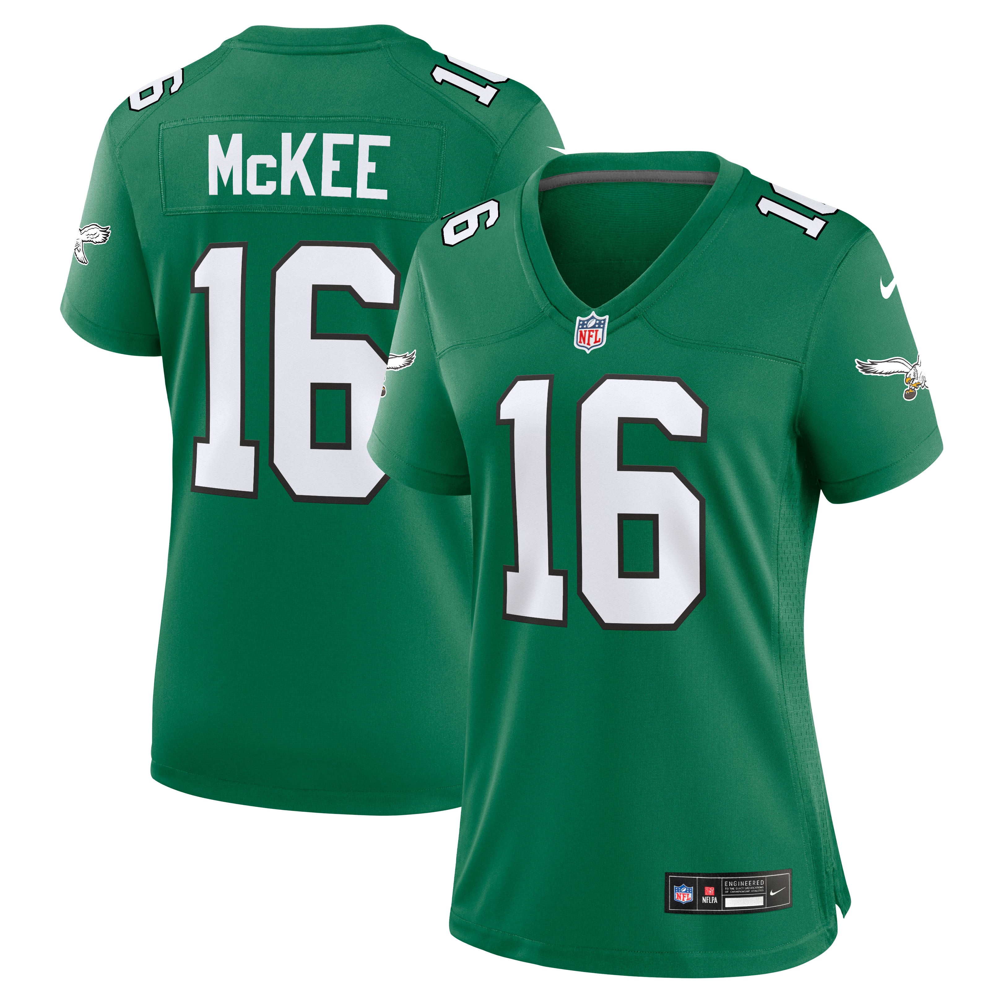 Tanner McKee Philadelphia Eagles Women's Alternate Game Jersey - Kelly Green