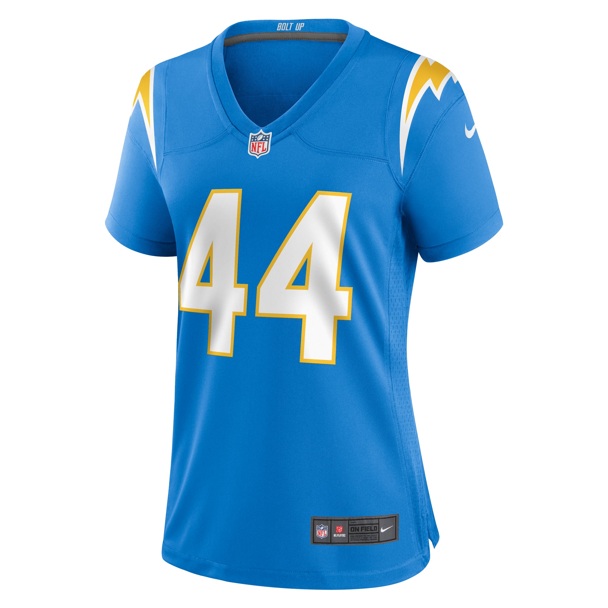 Tanner Muse Los Angeles Chargers Women's Team Game Jersey - Powder Blue - Image 3