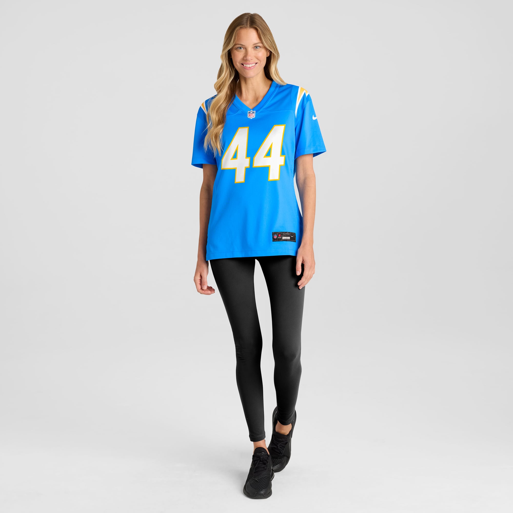 Tanner Muse Los Angeles Chargers Women's Team Game Jersey - Powder Blue - Image 5