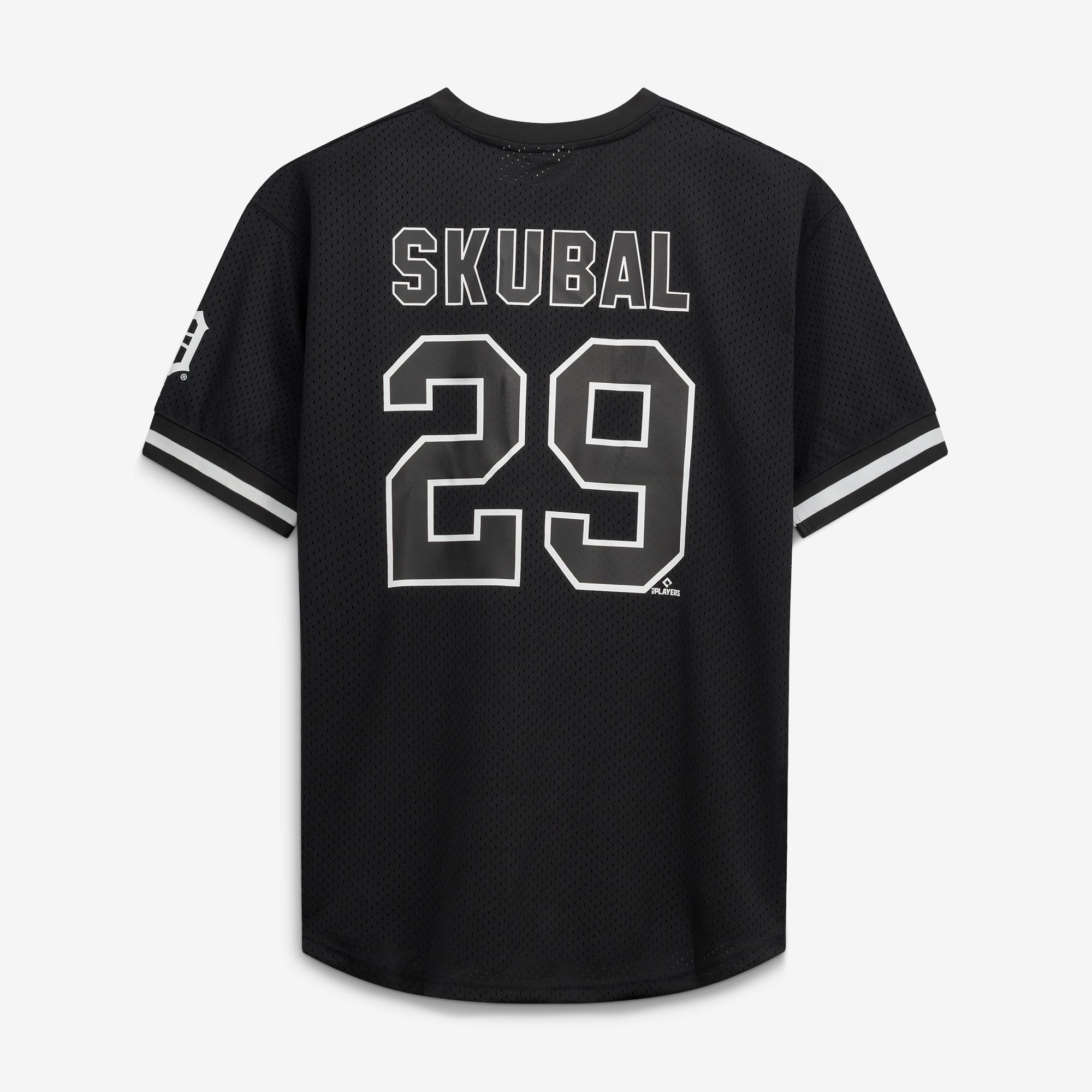 Tarik Skubal Detroit Tigers Big & Tall Heavyweight Mesh Jersey - Black/White - Image 4