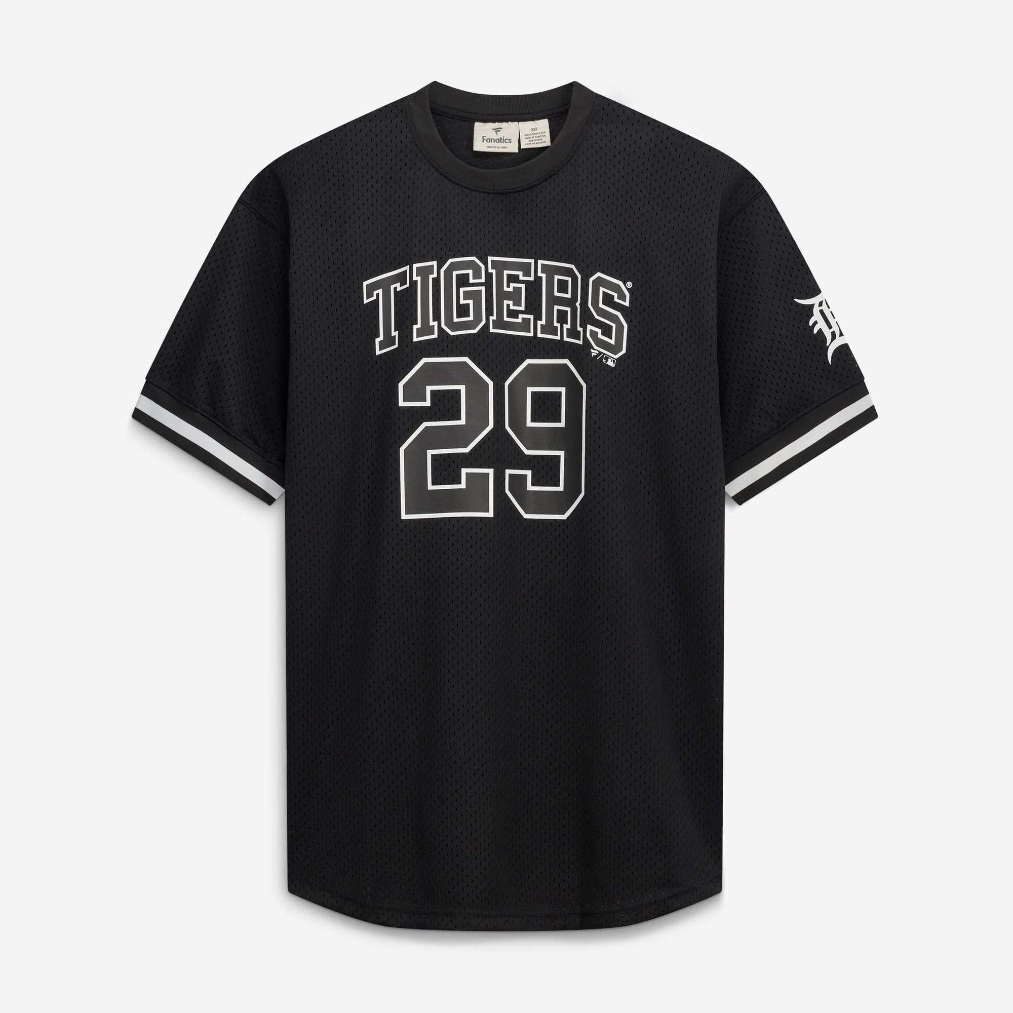 Tarik Skubal Detroit Tigers Big & Tall Heavyweight Mesh Jersey - Black/White - Image 3