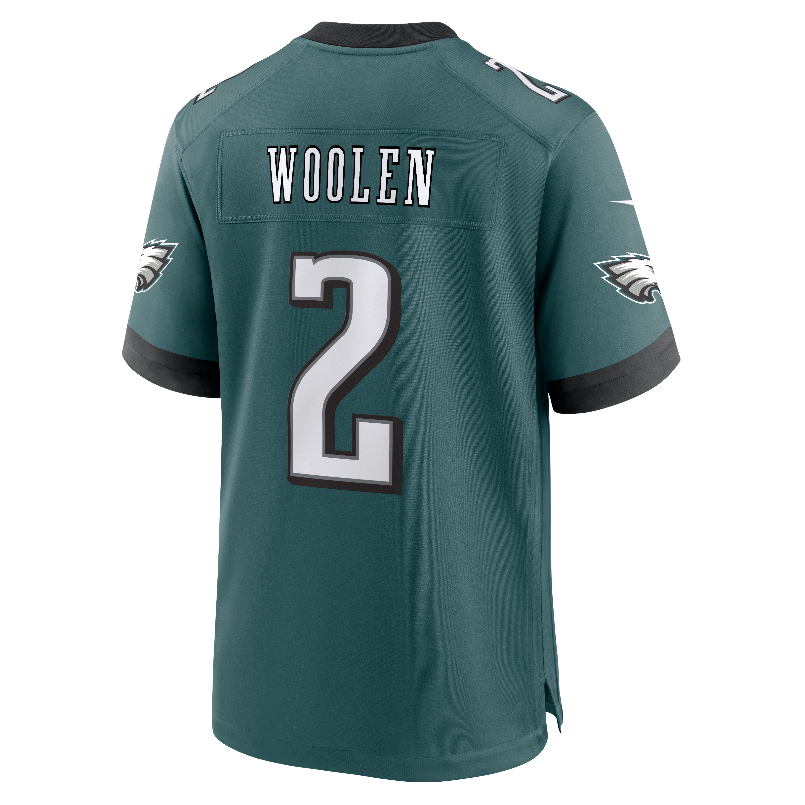 Tariq Woolen Philadelphia Eagles Alternate Game Jersey - Kelly Green - Midnight Green - Image 4