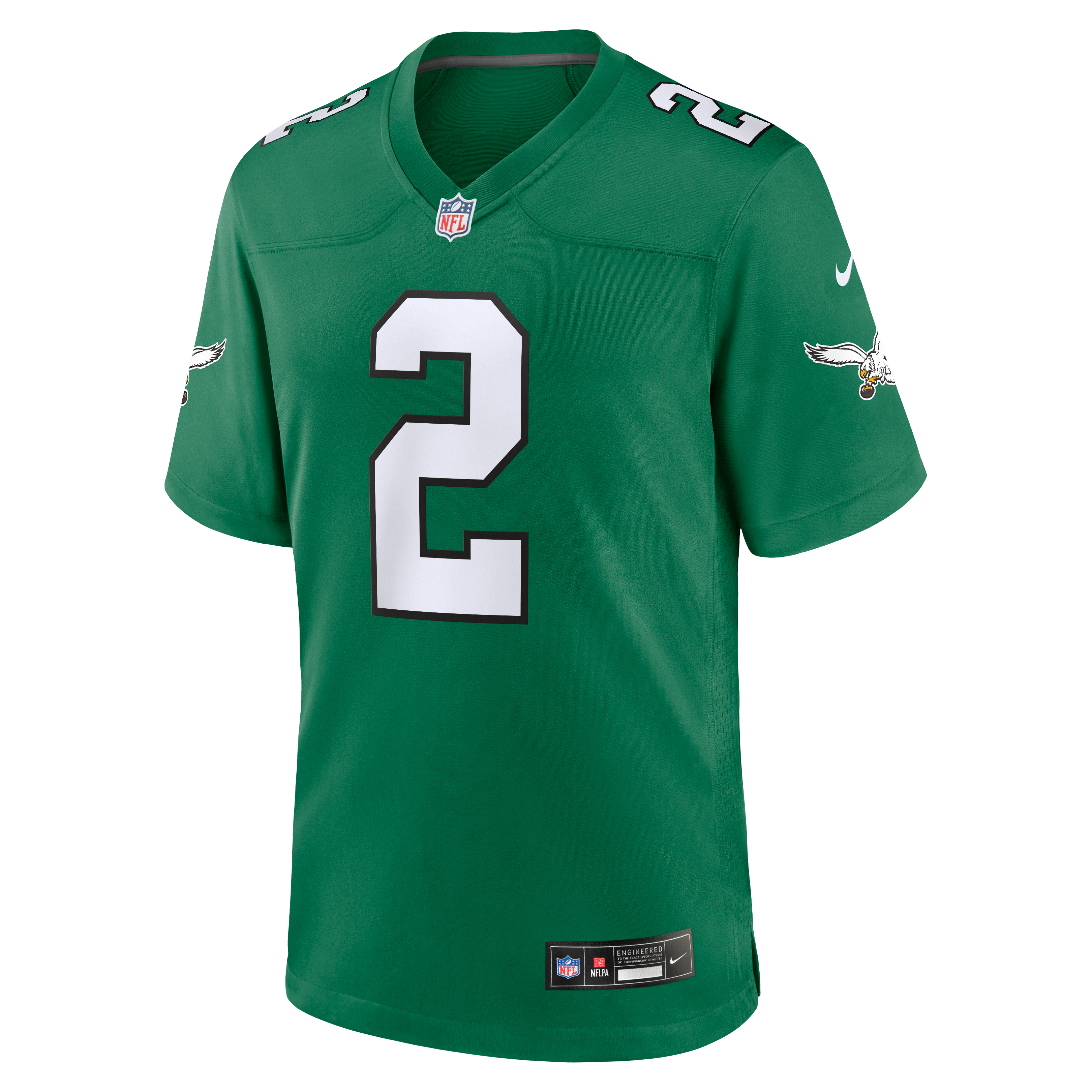 Tariq Woolen Philadelphia Eagles Team Game Jersey - Kelly Green - Image 3