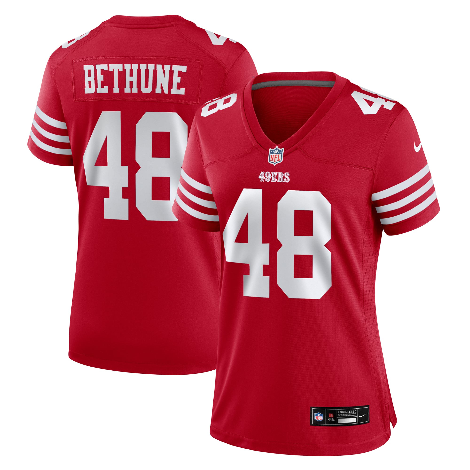 Tatum Bethune San Francisco 49ers Women's Team Game Jersey - Scarlet - Image 2