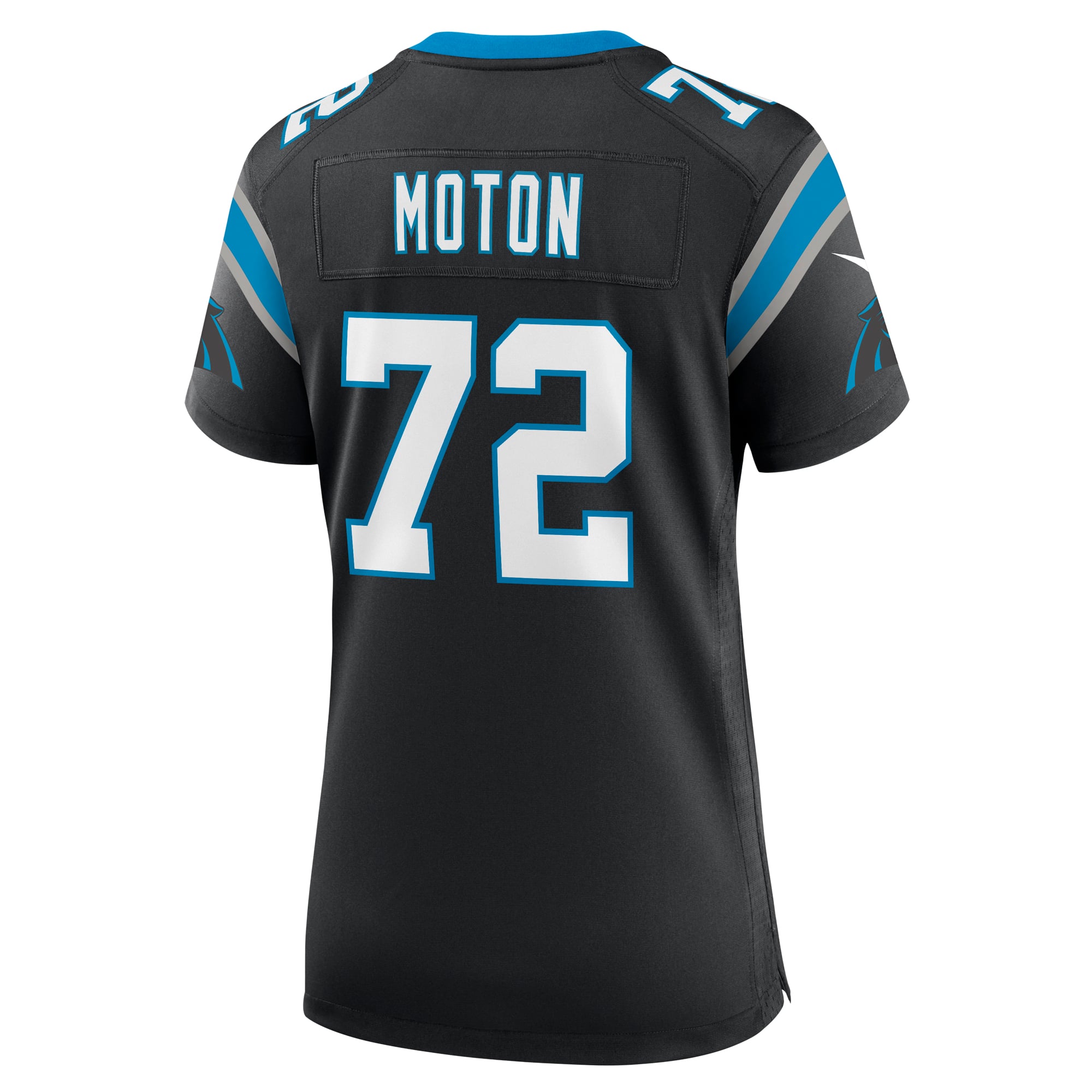 Taylor Moton Carolina Panthers Women's Team Game Jersey - Black - Image 4