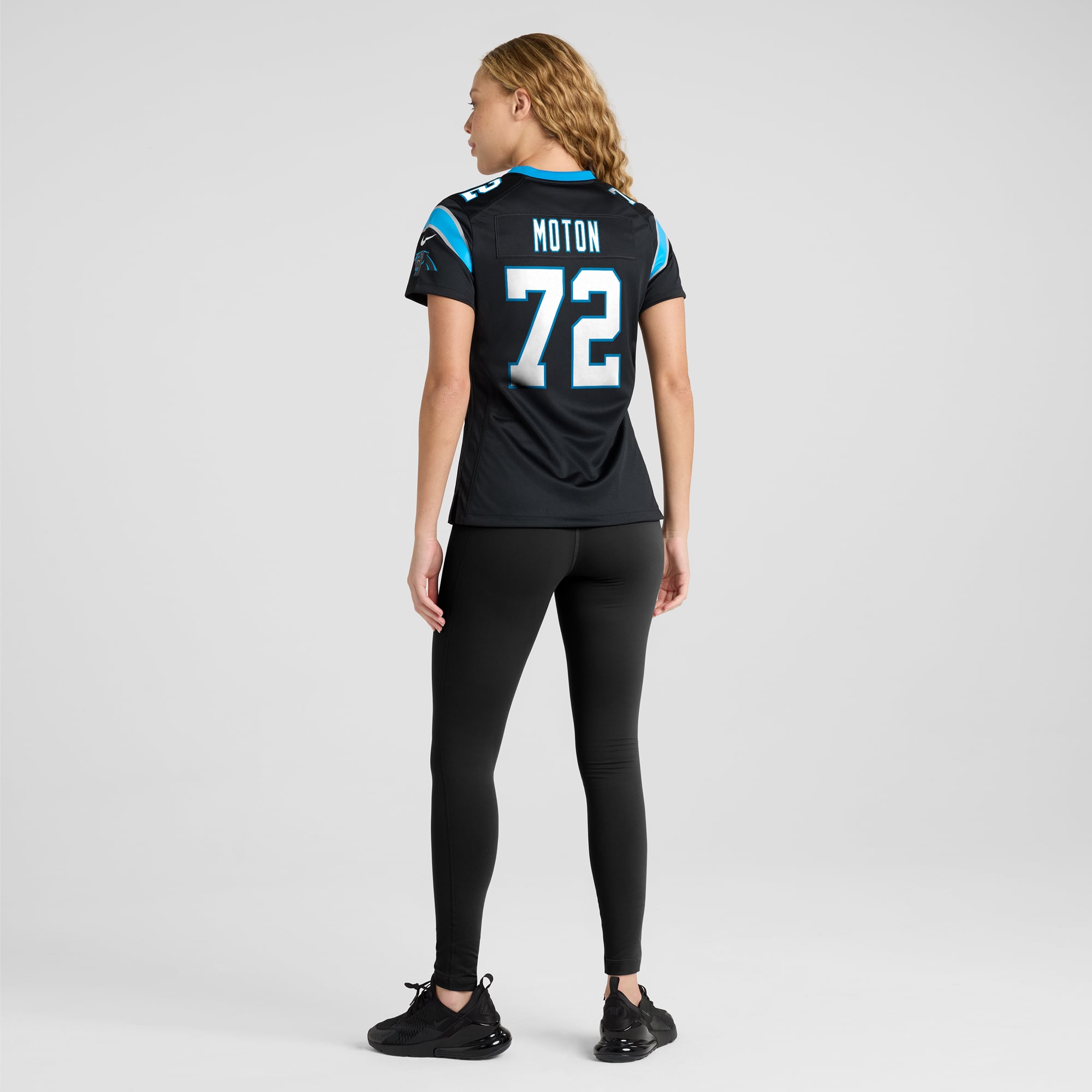 Taylor Moton Carolina Panthers Women's Team Game Jersey - Black - Image 6