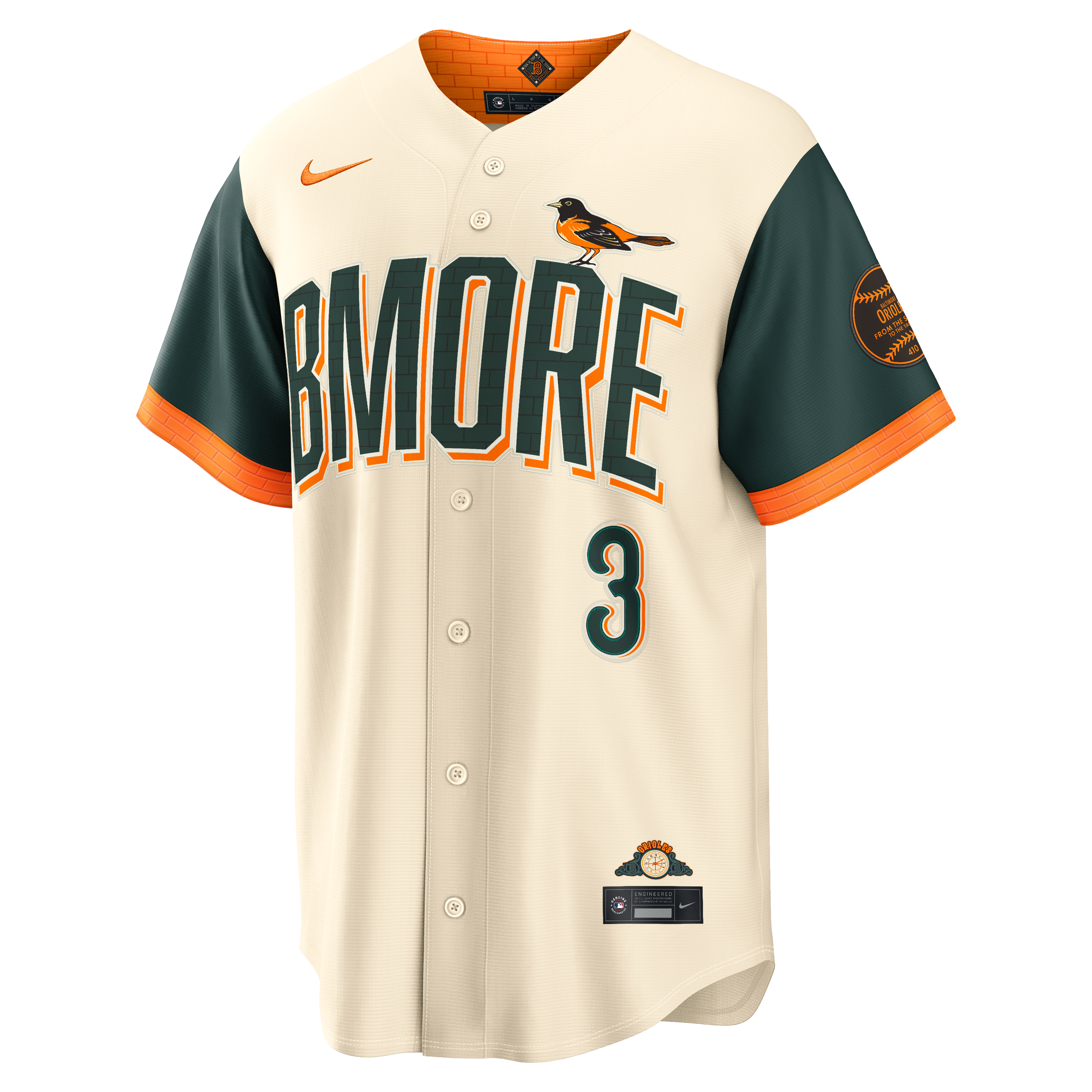 Taylor Ward Baltimore Orioles 2026 City Connect Stadium Jersey - Cream - Image 3