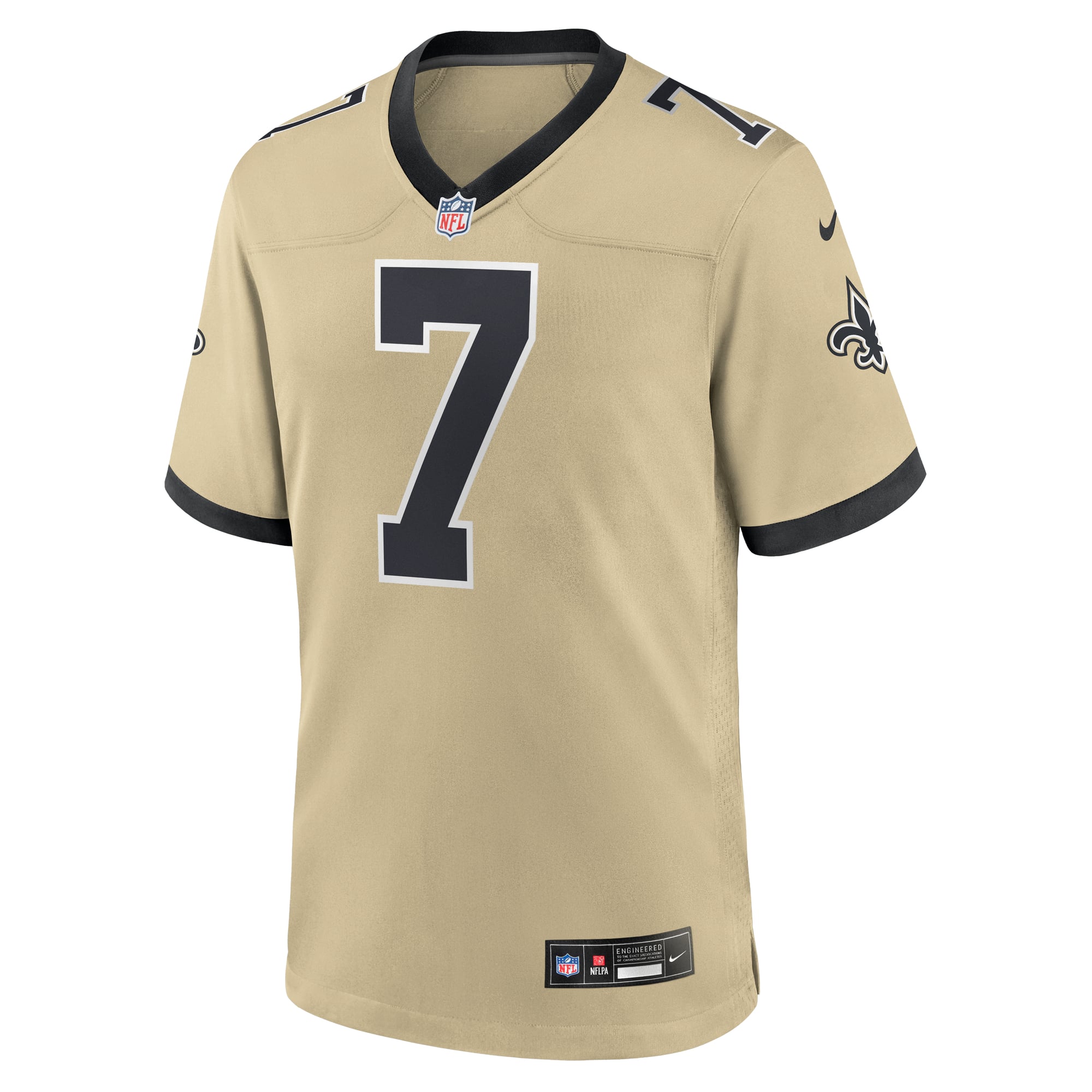 Taysom Hill New Orleans Saints Game Jersey - Gold - Image 3