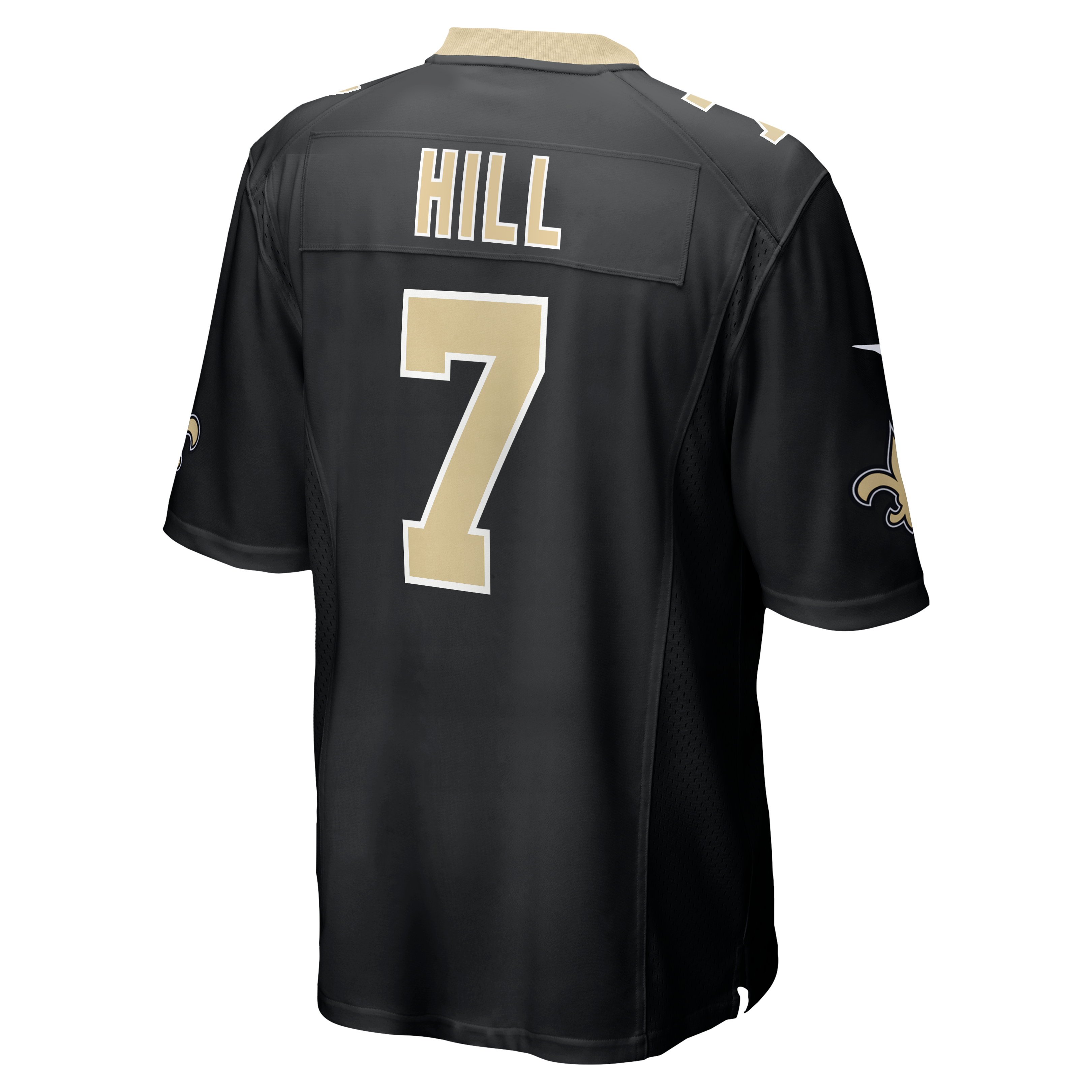 Taysom Hill New Orleans Saints Gameday Golds Alternate Game Player Jersey - Black - Image 4