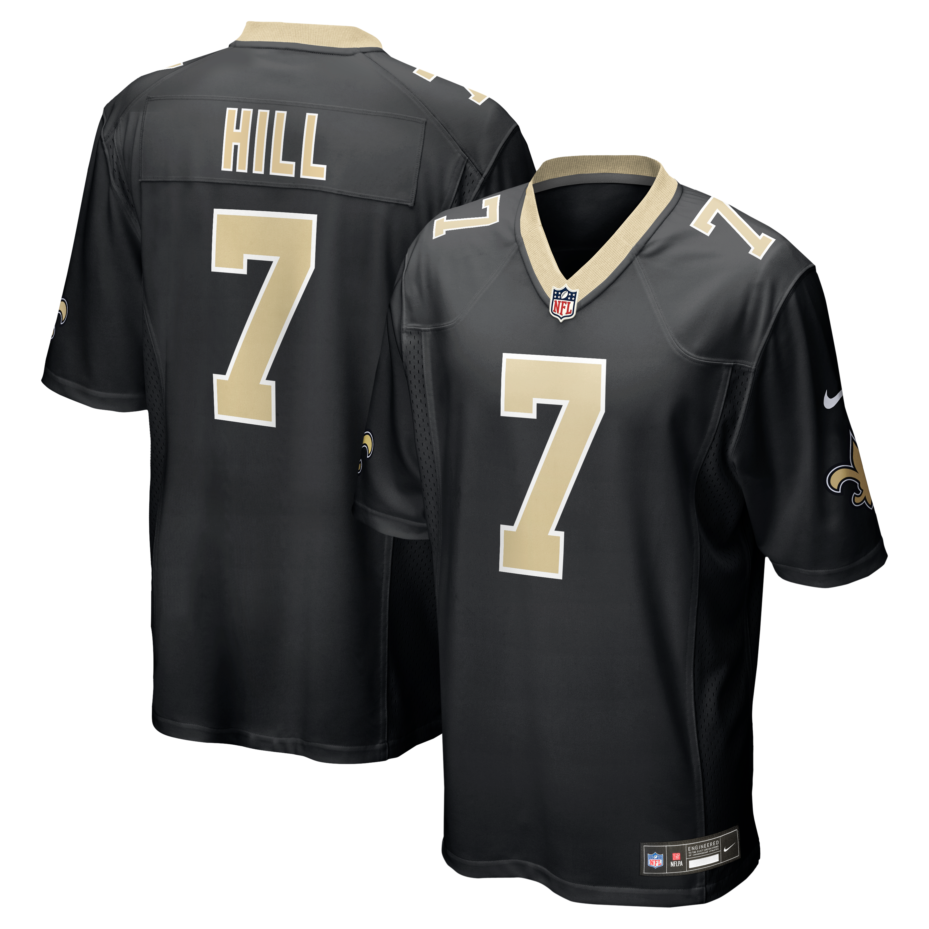 Taysom Hill New Orleans Saints Gameday Golds Alternate Game Player Jersey - Black